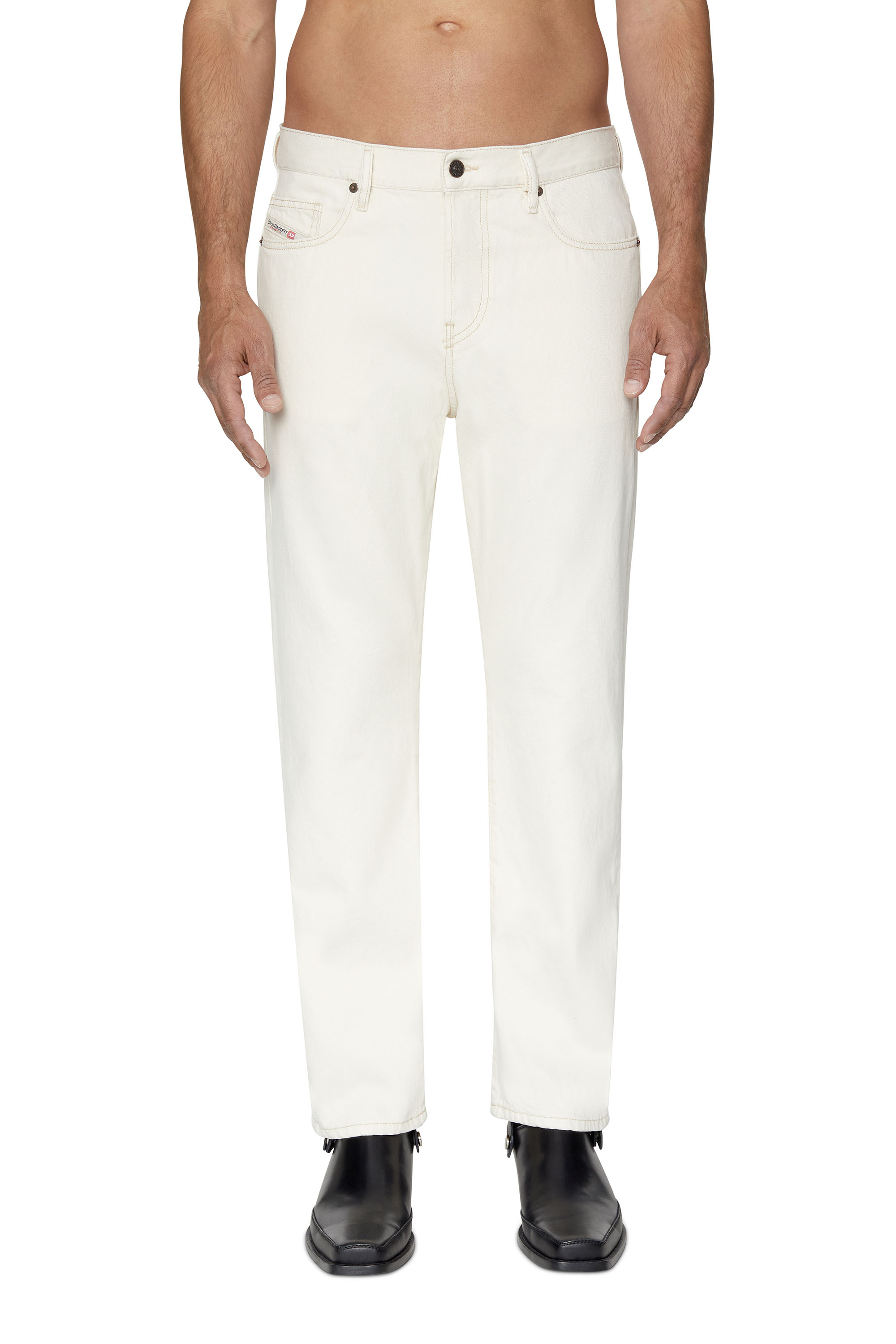 Diesel - Man Straight Jeans 2020 D-Viker 09B95, White - Image 3