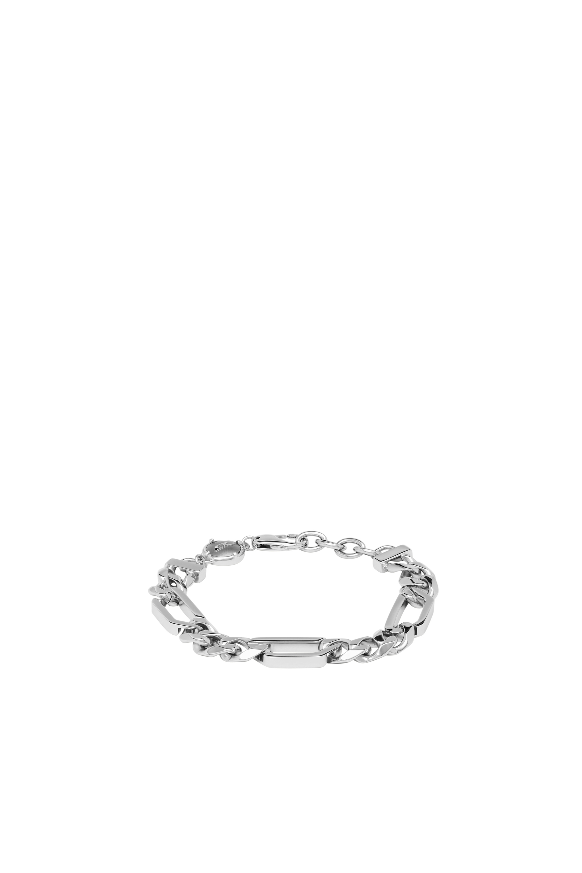 Diesel - DX1351, Man Stainless steel chain bracelet in Silver - Image 1