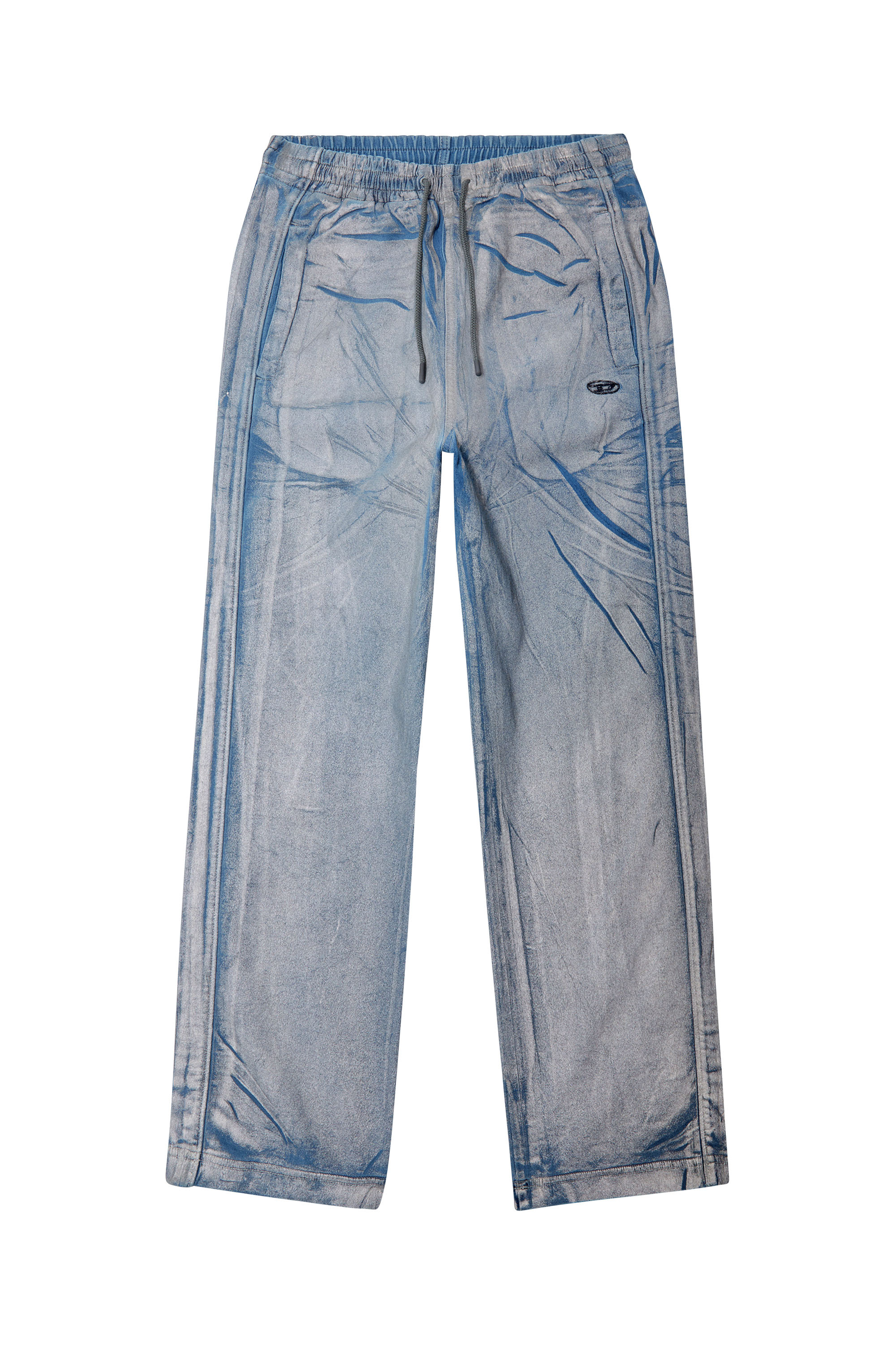 Diesel - Straight D-Martians Track Denim 068KN, Unisex Straight D-Martians Track Denim in Azul marino - Image 8