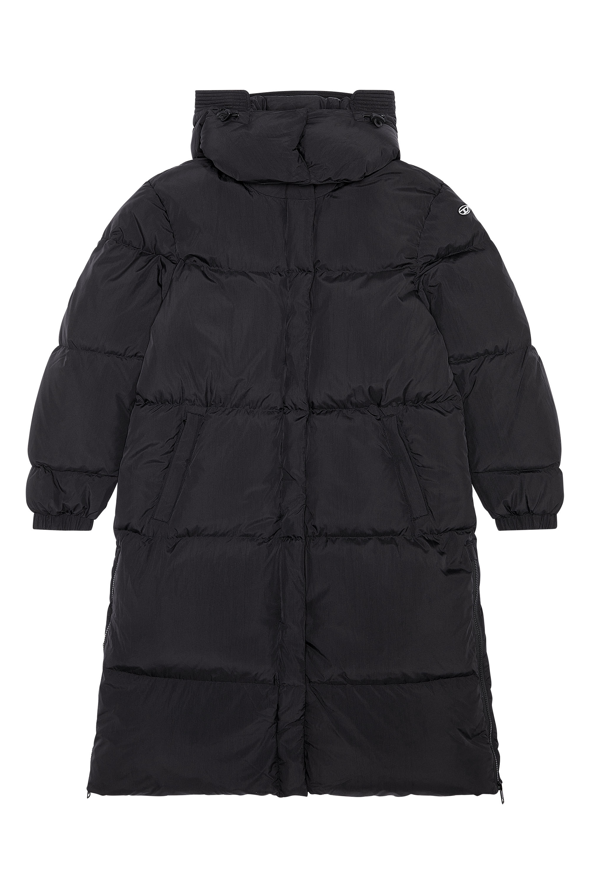 Diesel - W-PEYT, Woman Down coat in recycled nylon taslan in Black - Image 5