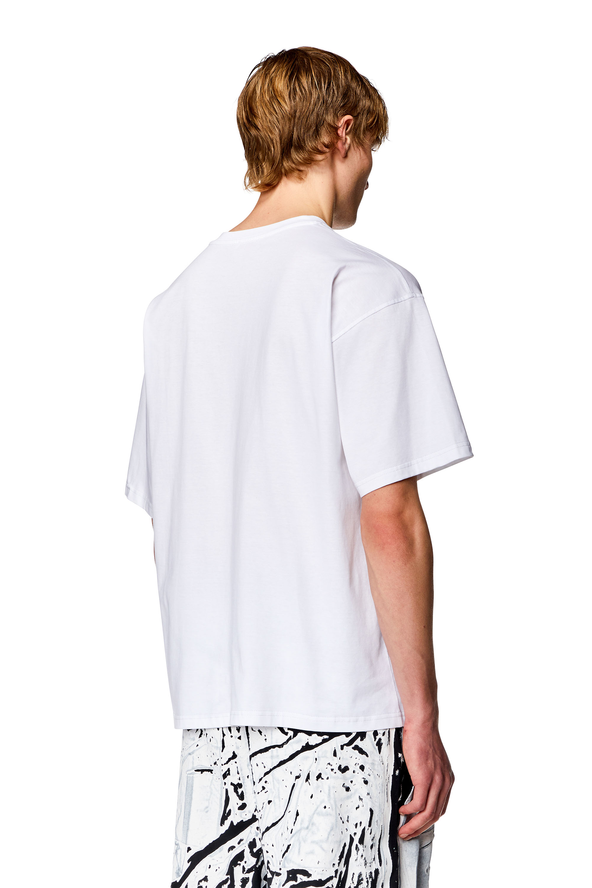 Diesel - T-BOXT, Man T-shirt with layered logos in White - Image 2