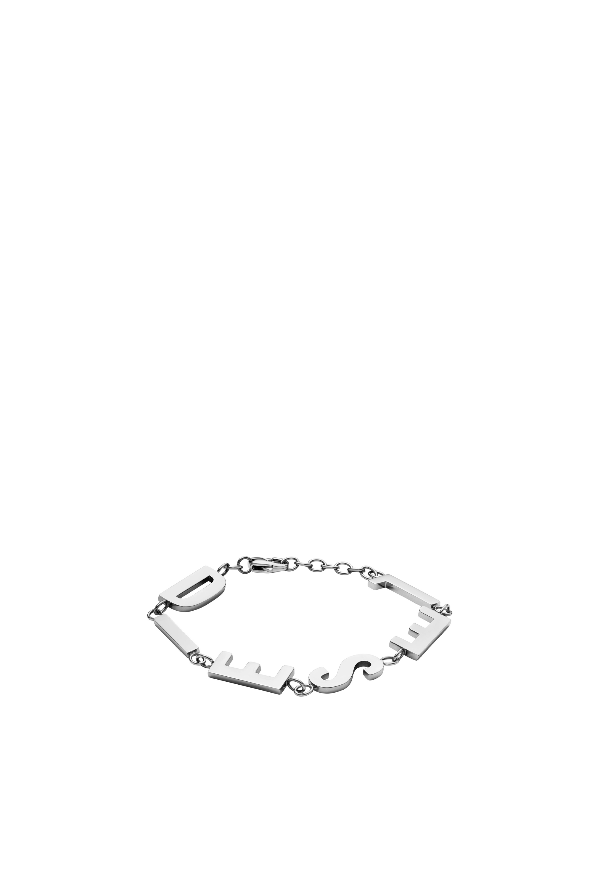 Diesel - DX1490, Unisex Pulsera de cadena de acero inoxidable in Plateado - Image 1