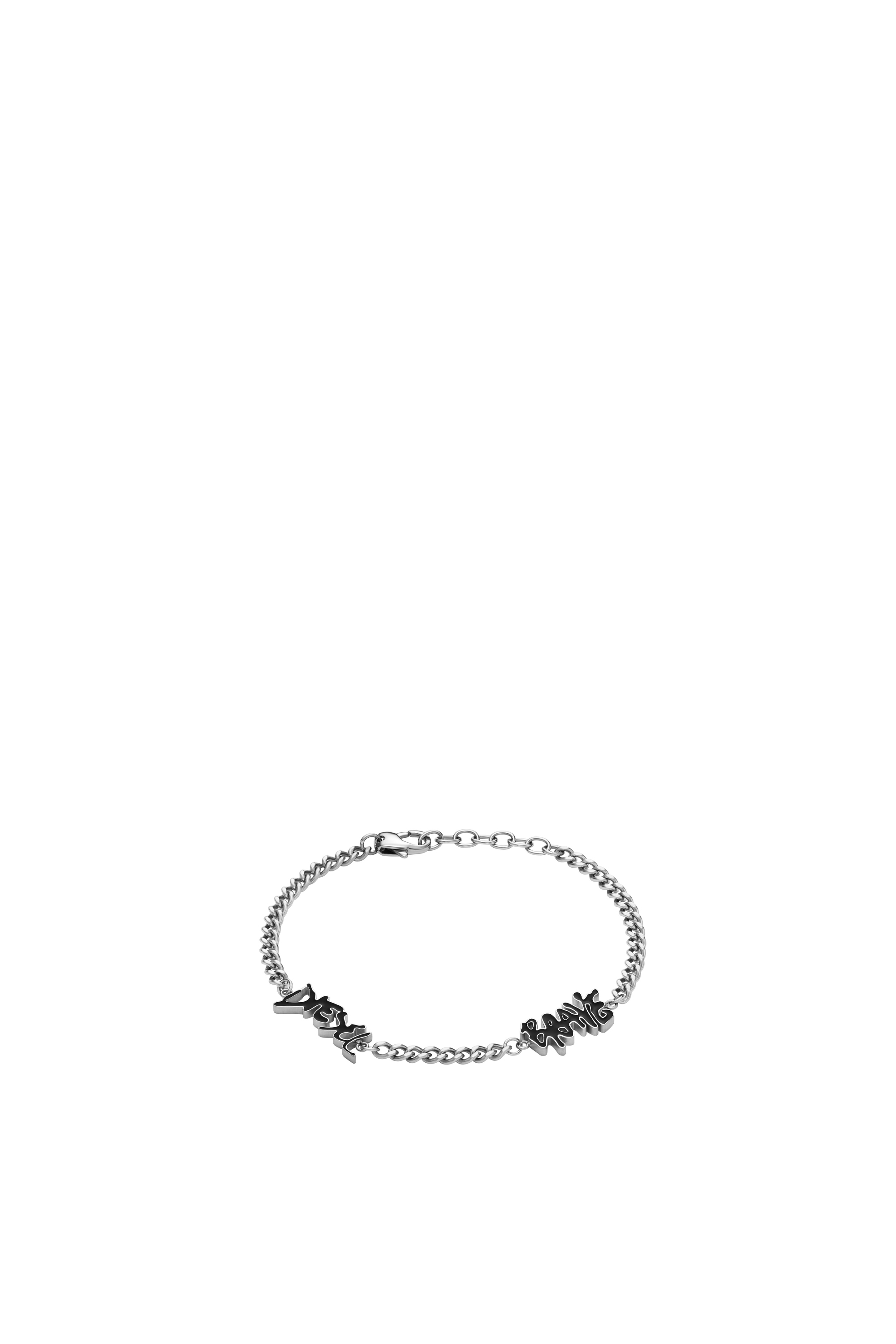 Diesel - DX1466, Unisex Stainless steel chain bracelet in Silver - Image 1