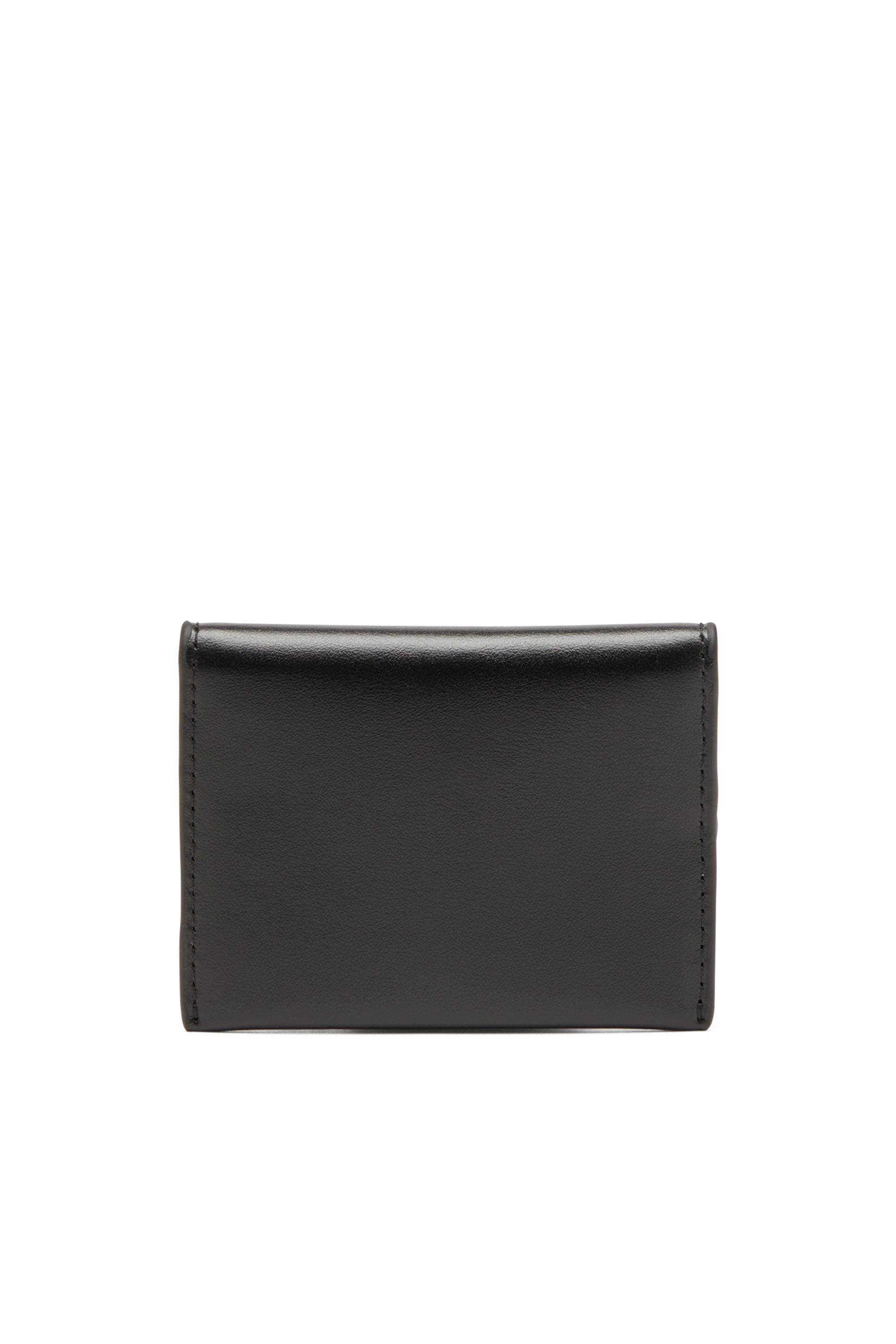Diesel - HOLI-D CARD HOLDER S, Unisex Bi-fold card holder in smooth leather in Black - Image 2