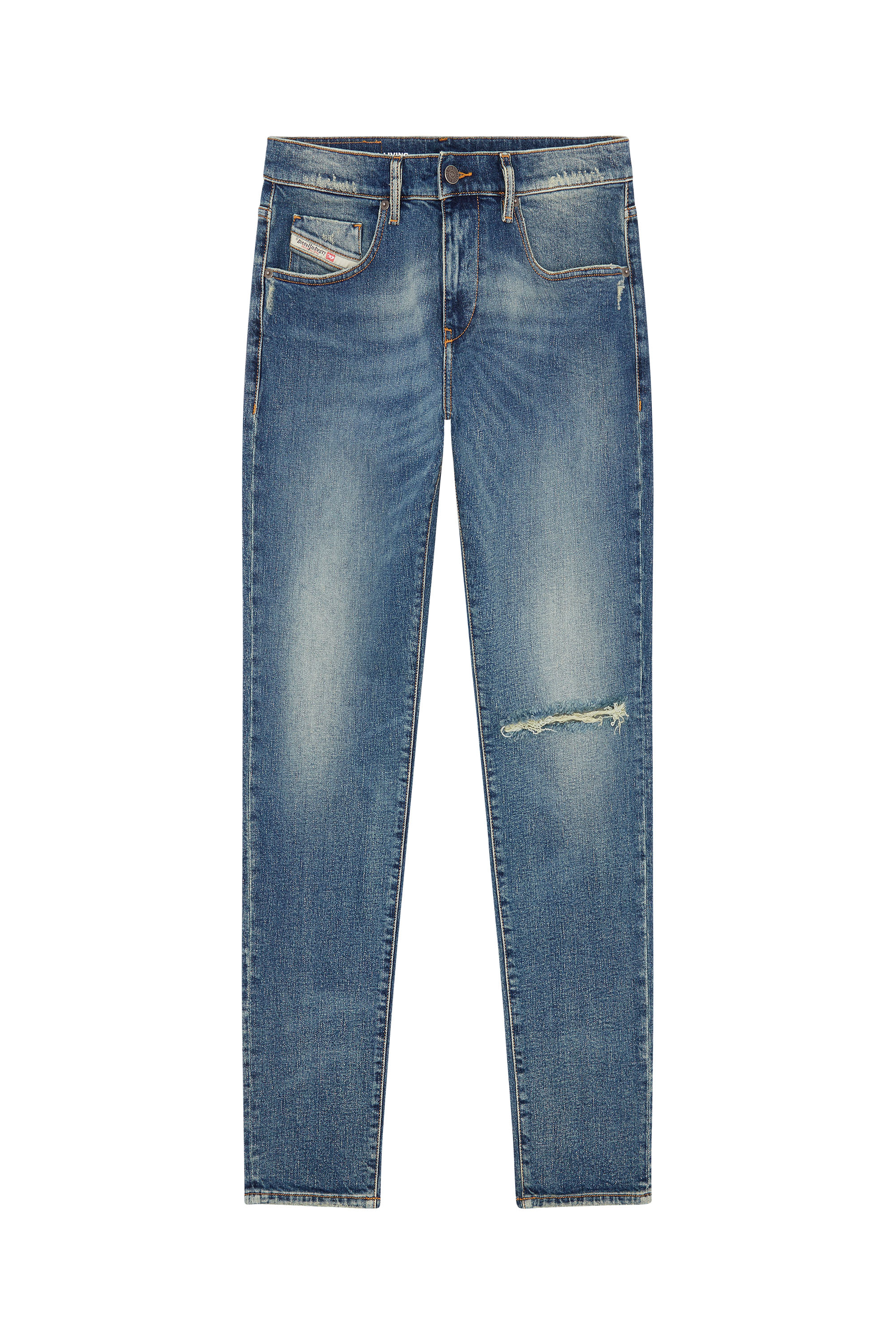 Diesel - Man Slim Jeans 2019 D-Strukt 007M5, Dark Blue - Image 5