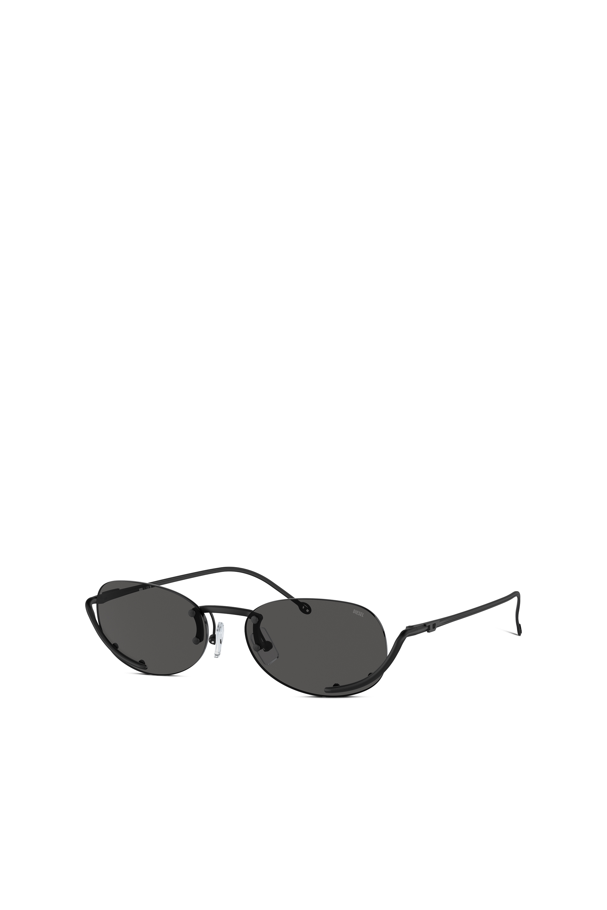 Diesel - 0DL1004, Unisex Oval sunglasses in Black - Image 4