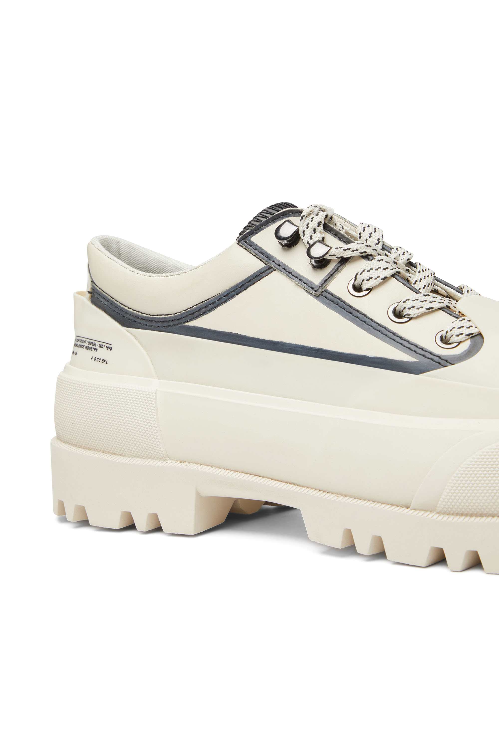 Diesel - D-HIKO SH X, Man D-Hiko SH X - Combat shoe in leather and rubber in Multicolor - Image 6