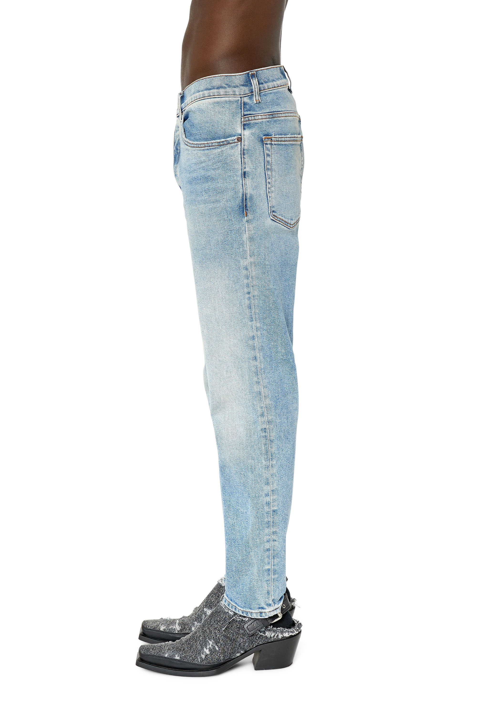 Diesel - Man Tapered Jeans 2005 D-Fining 09E86, Light Blue - Image 5