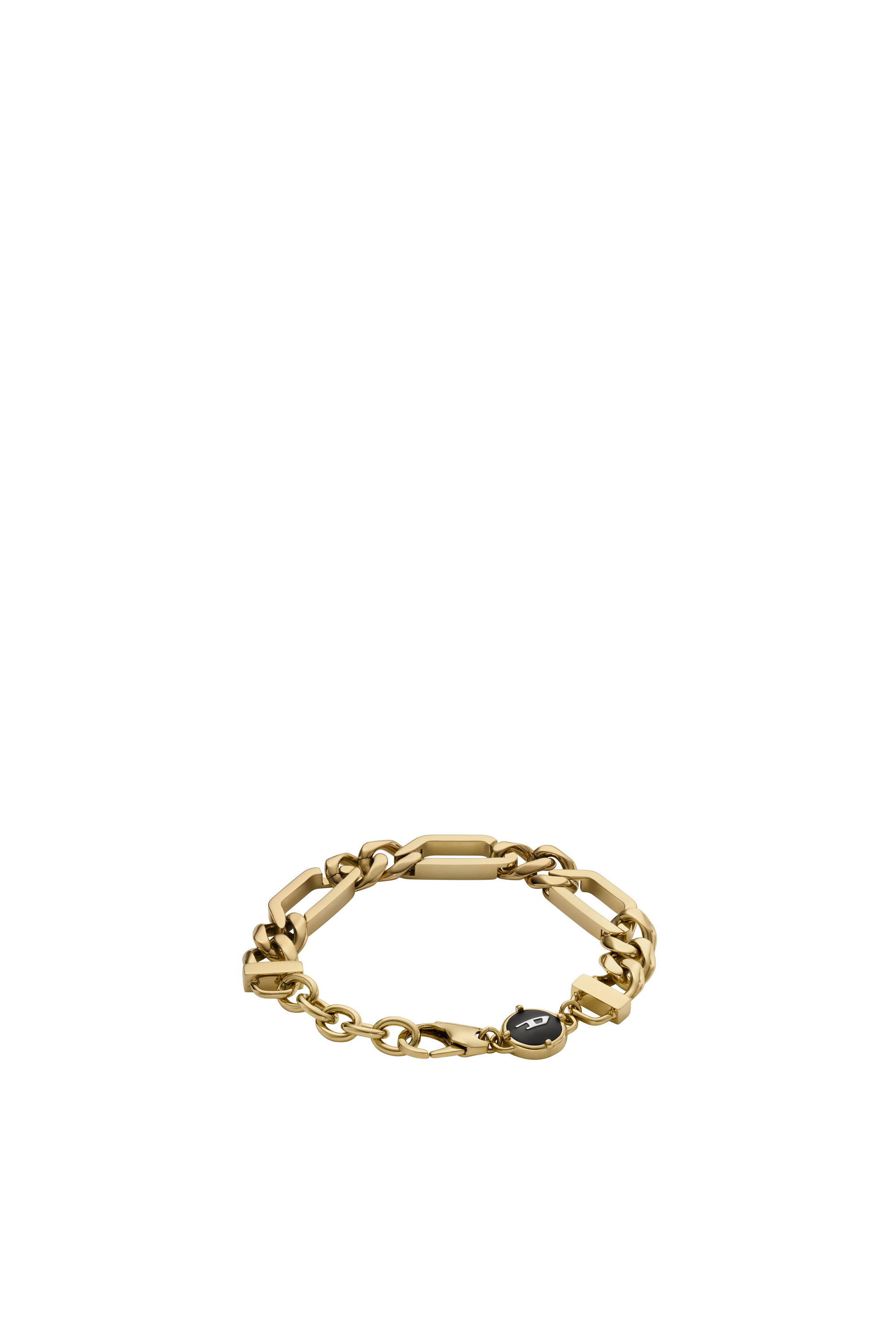 Diesel - DX1471, Unisex Gold-Tone stainless steel chain bracelet in Oro - Image 1