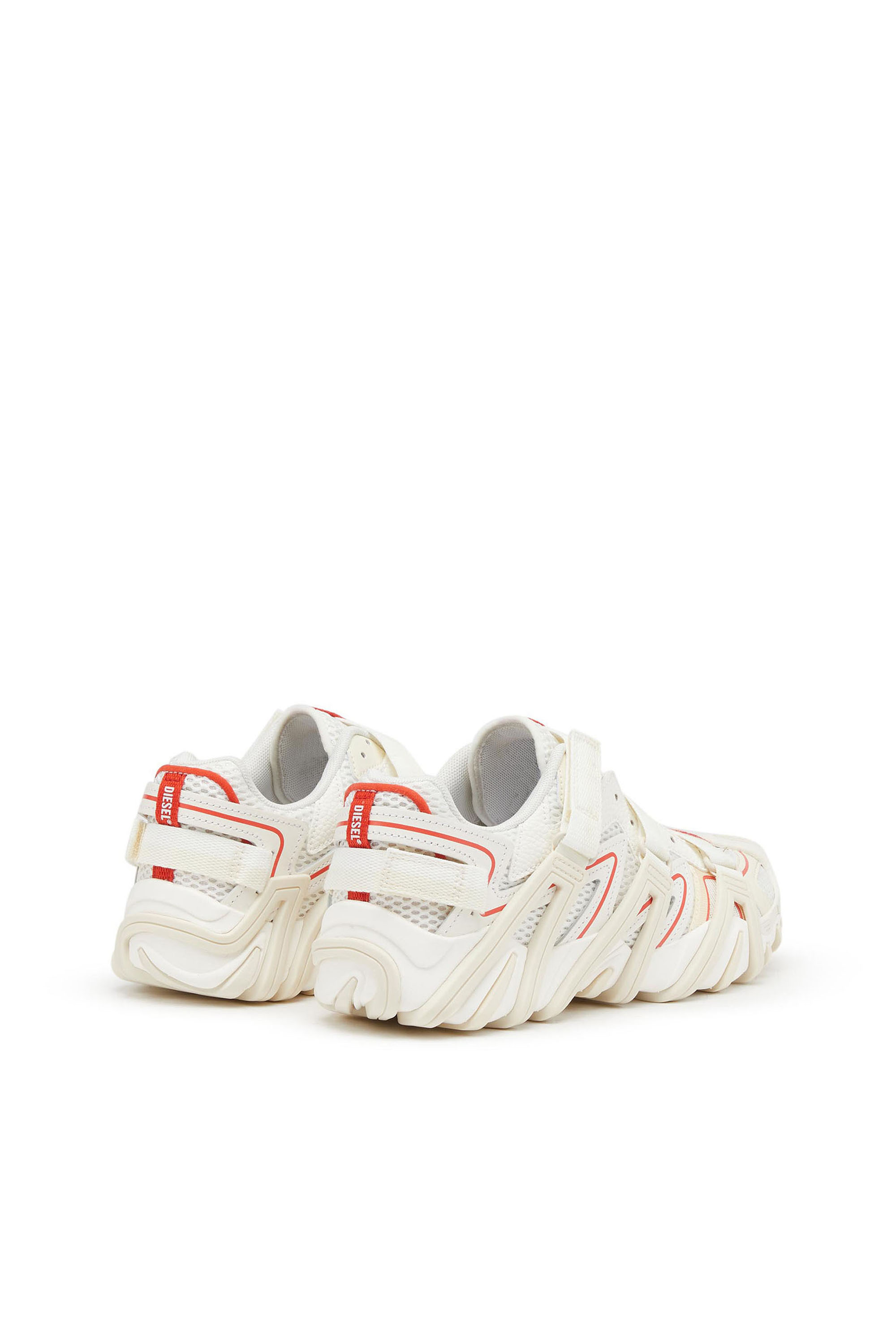 Diesel - S-PROTOTYPE-CR  W, Woman S-Prototype-CR  W - Cage sneakers in mesh and leather in Multicolor - Image 4