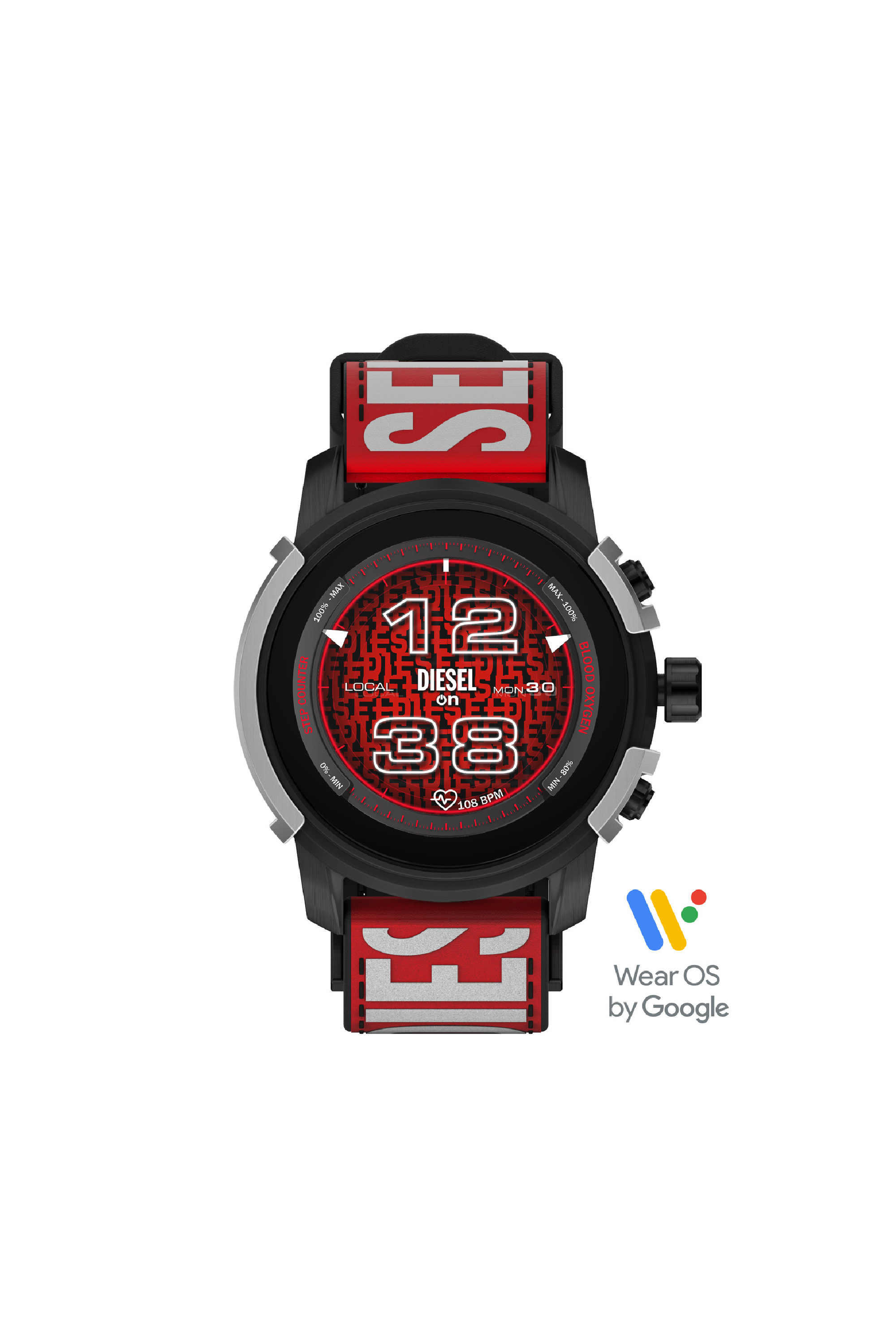 Diesel - DZT2041, Man Griffed nylon and silicone smartwatch in Multicolor - Image 5