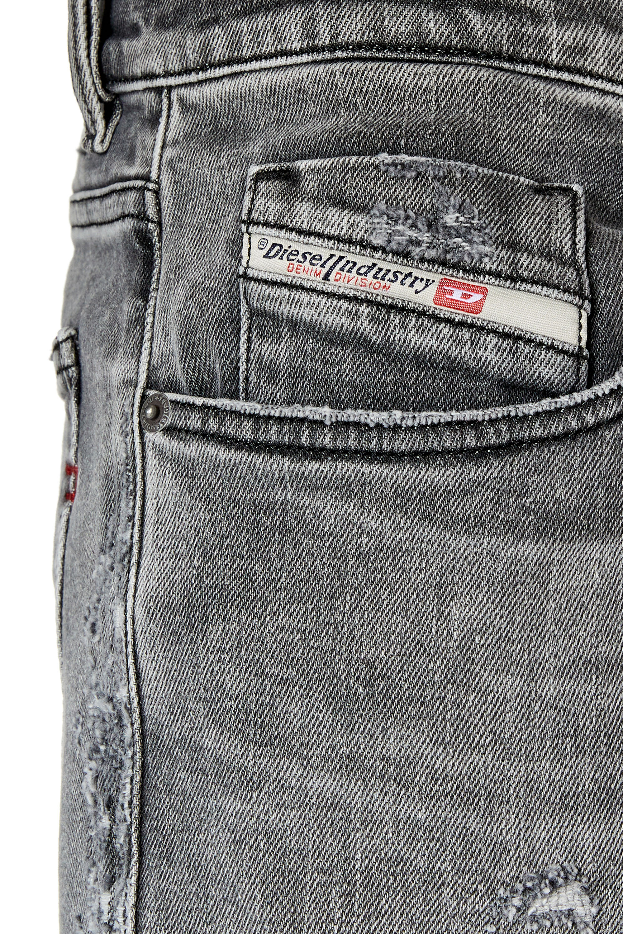 Diesel - Man Slim Jeans 2019 D-Strukt 09G04, Light Grey - Image 4