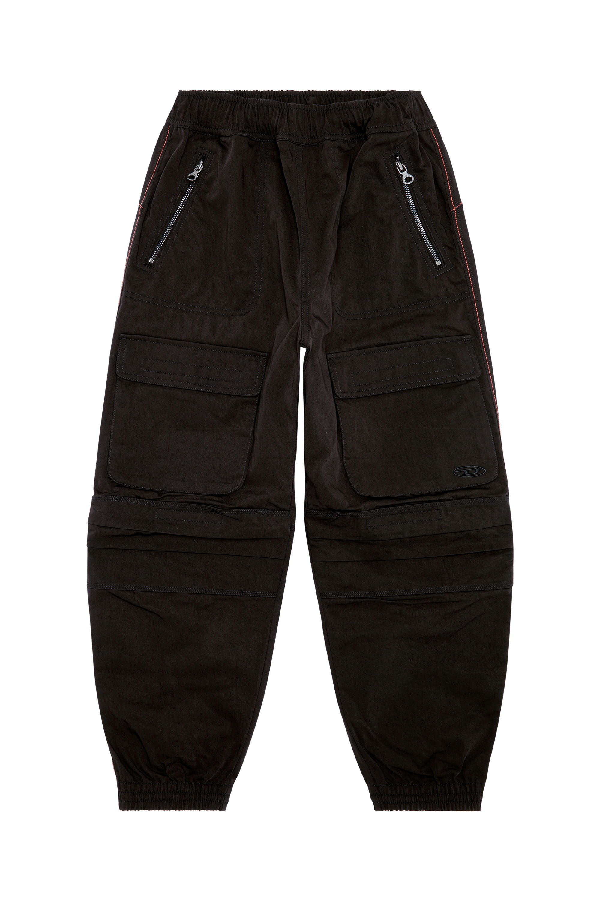 Diesel - P-MIRT, Woman Cargo pants in nylon twill in Black - Image 4