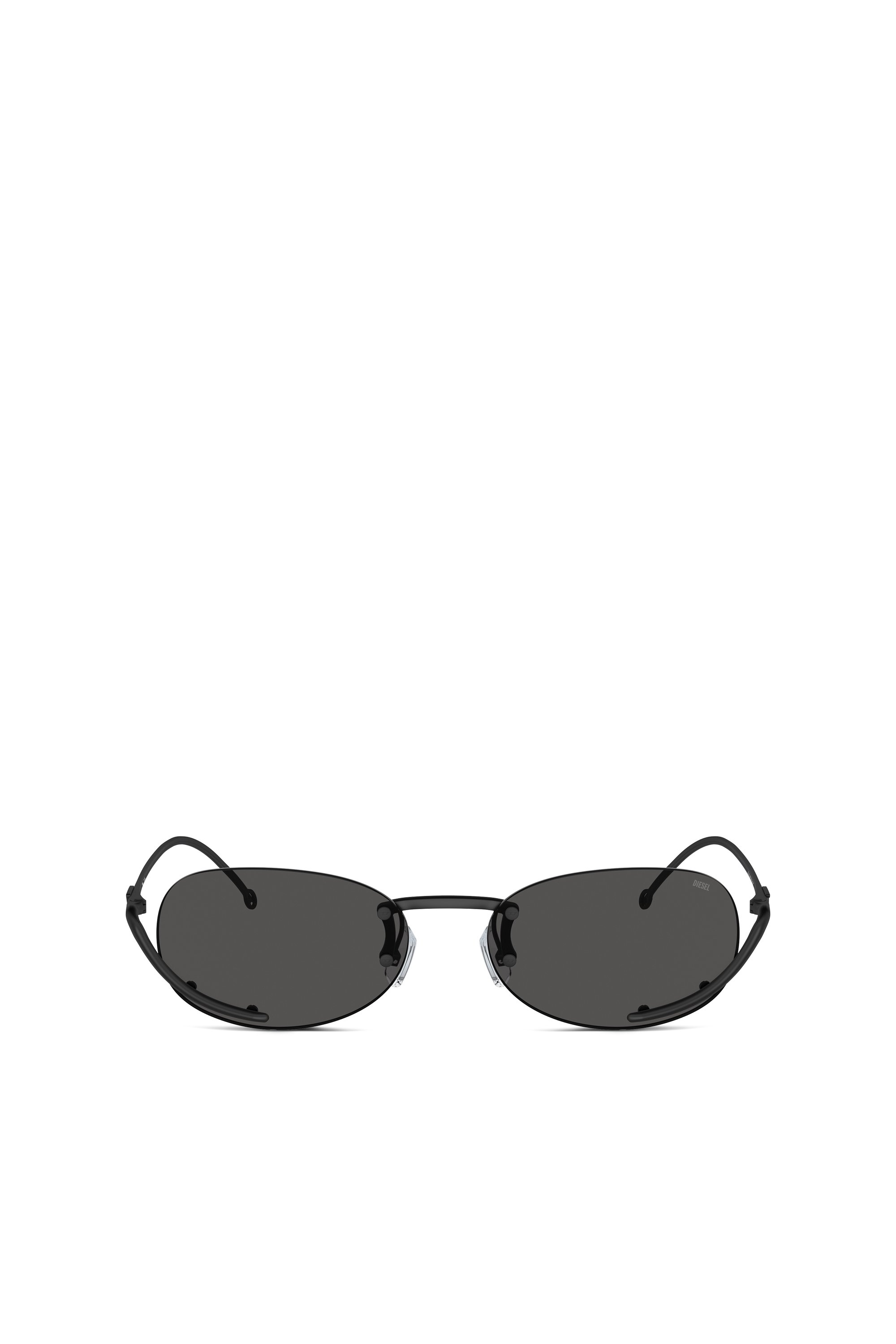 Diesel - 0DL1004, Unisex Gafas ovales in Negro - Image 1