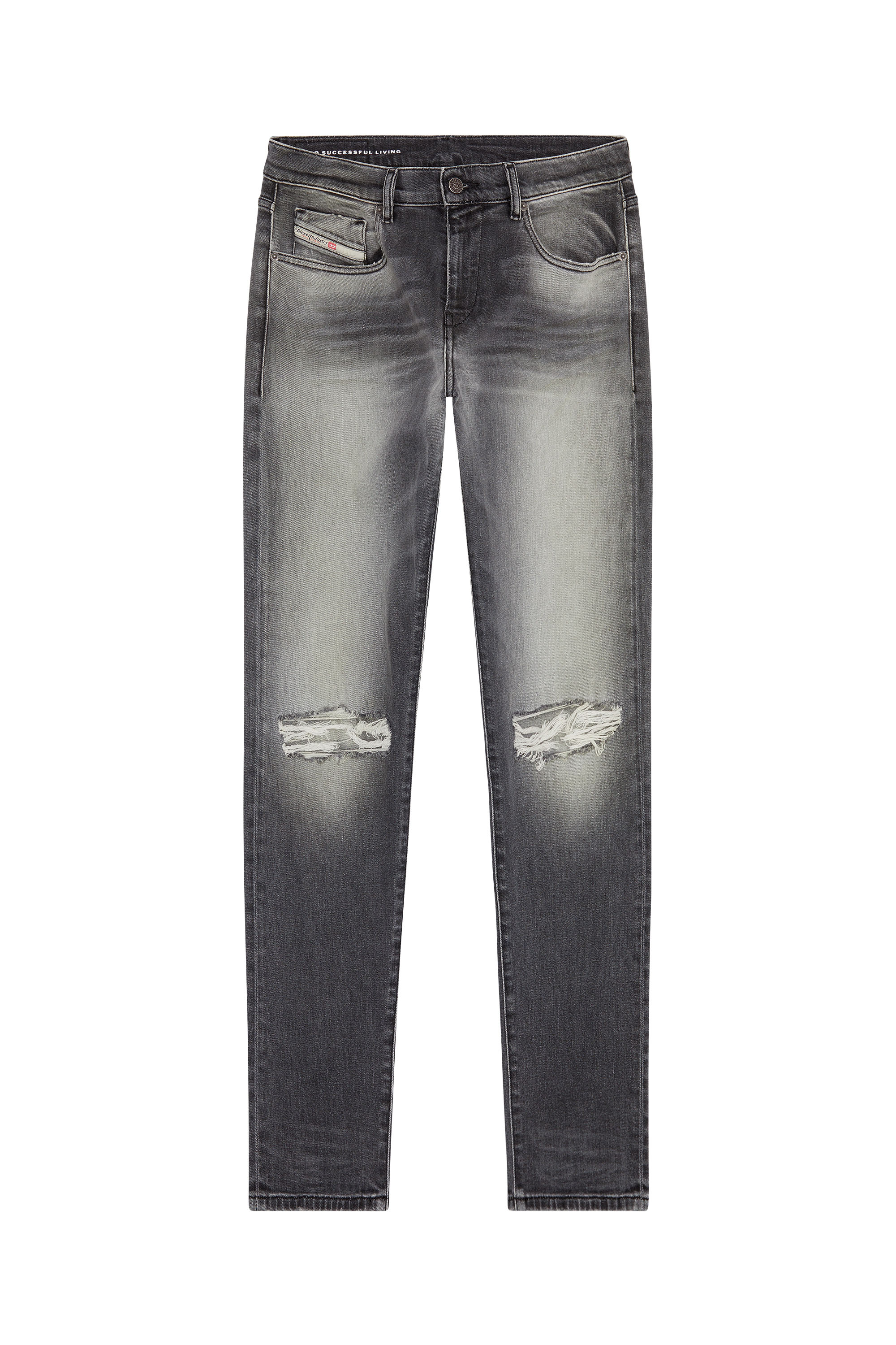 Diesel - Man Slim Jeans 2019 D-Strukt 09G03, Light Grey - Image 4