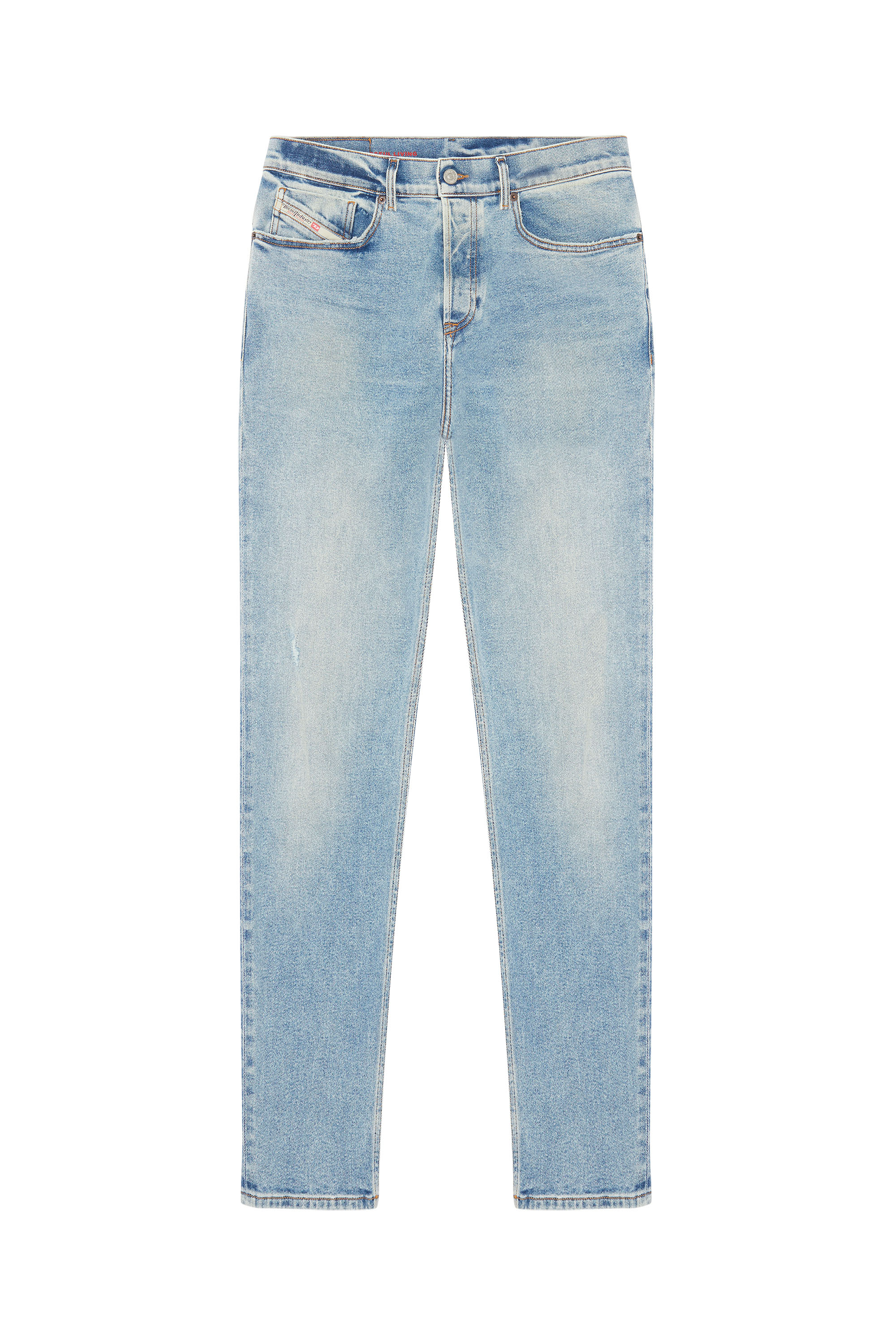 Diesel - Man Tapered Jeans 2005 D-Fining 09E86, Light Blue - Image 6