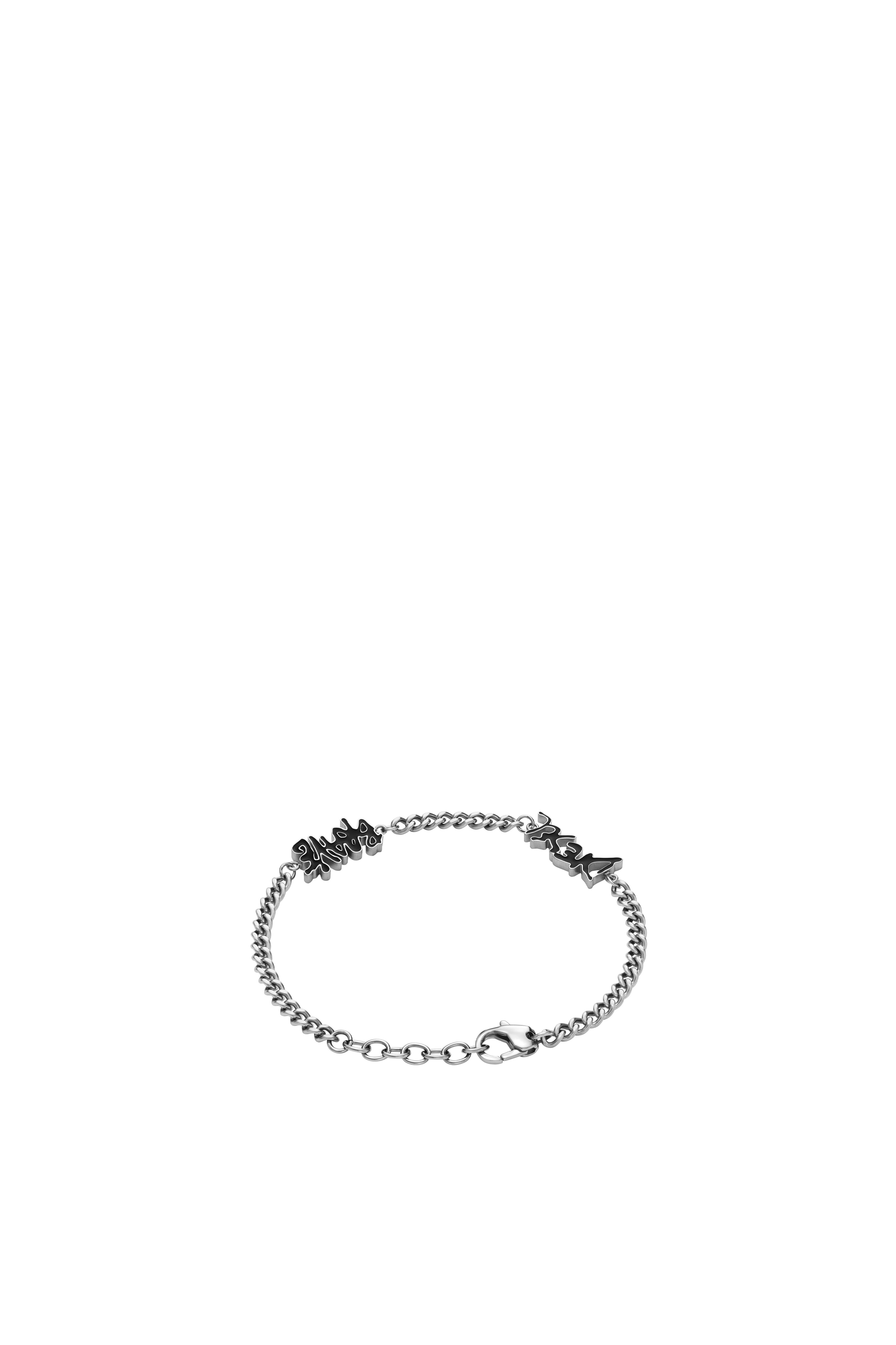 Diesel - DX1466, Unisex Stainless steel chain bracelet in Silver - Image 2