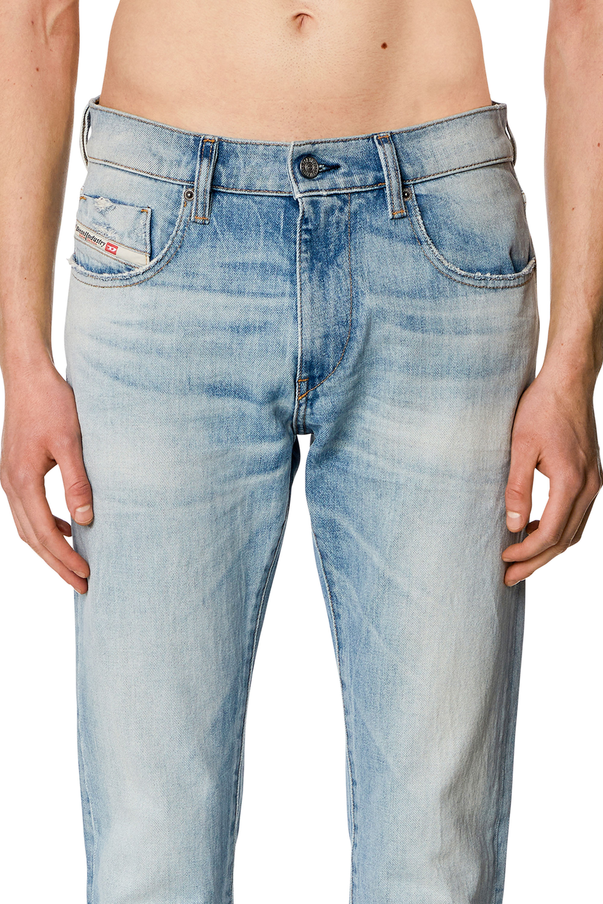 Diesel - Man Slim Jeans 2019 D-Strukt 0DQAB, Light Blue - Image 4