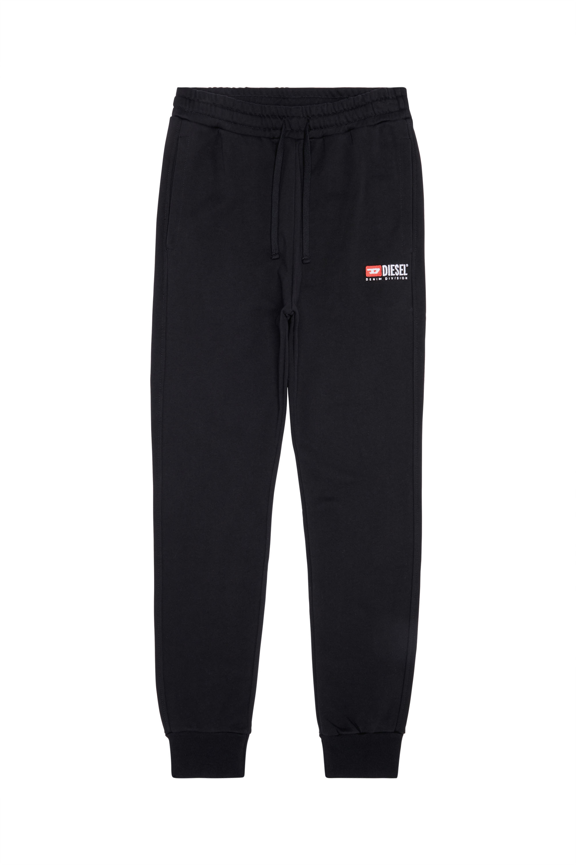 Diesel - P-TARY-DIV, Man Sweatpants with logo embroidery in Black - Image 6