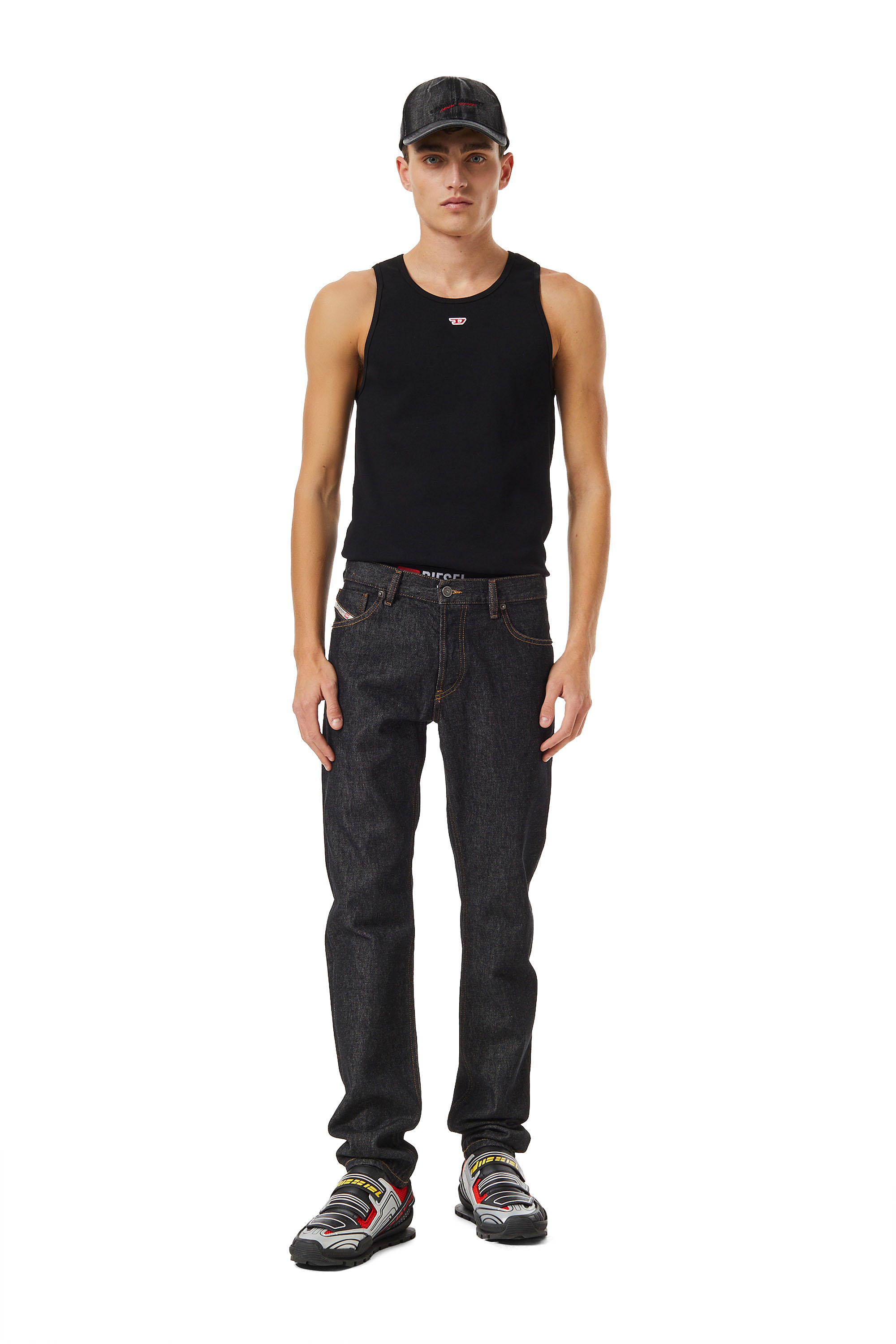 Diesel - Man Straight Jeans 1995 D-Sark Z9C34, Black/Dark grey - Image 2