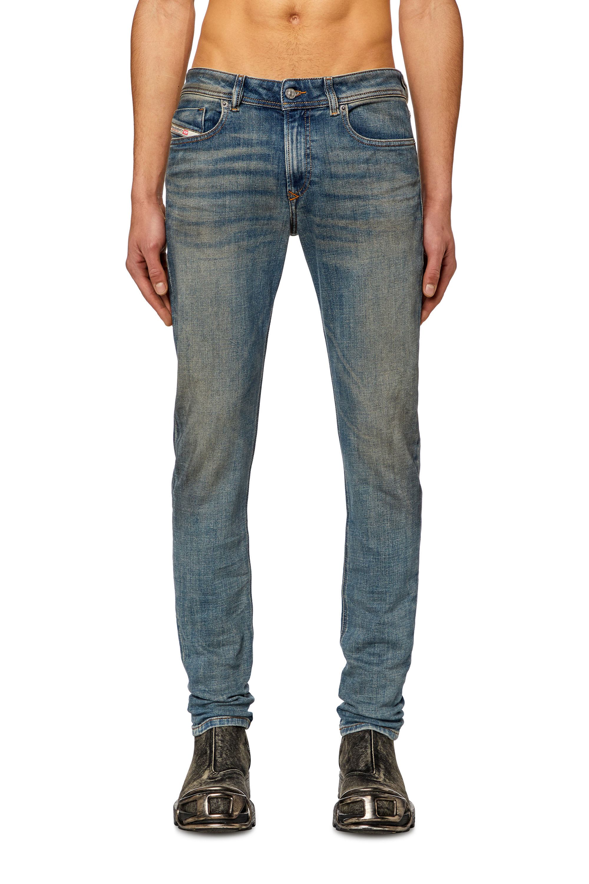 Diesel - Man Skinny Jeans 1979 Sleenker 09H69, Dark Blue - Image 2