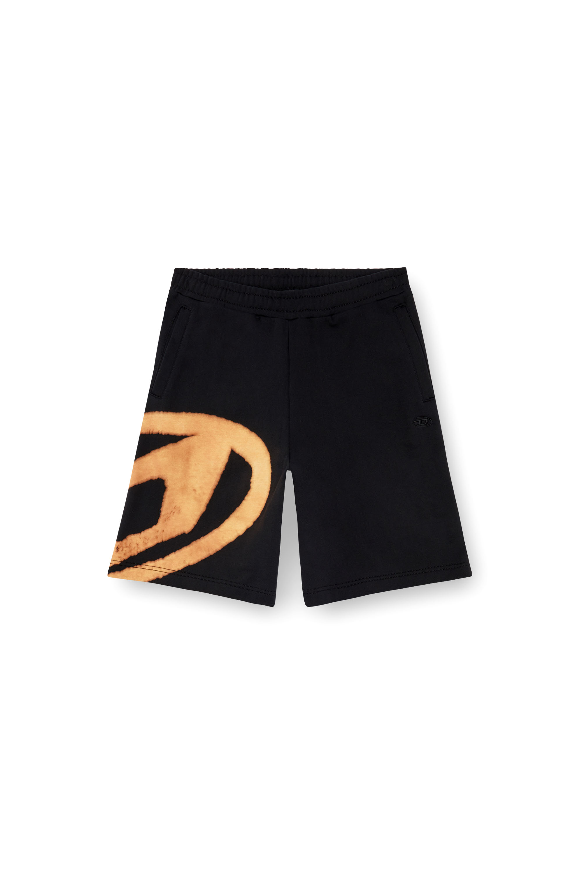 Diesel - P-CROW-BLEACH, Man Sweat shorts with bleached logo in Multicolor - Image 4