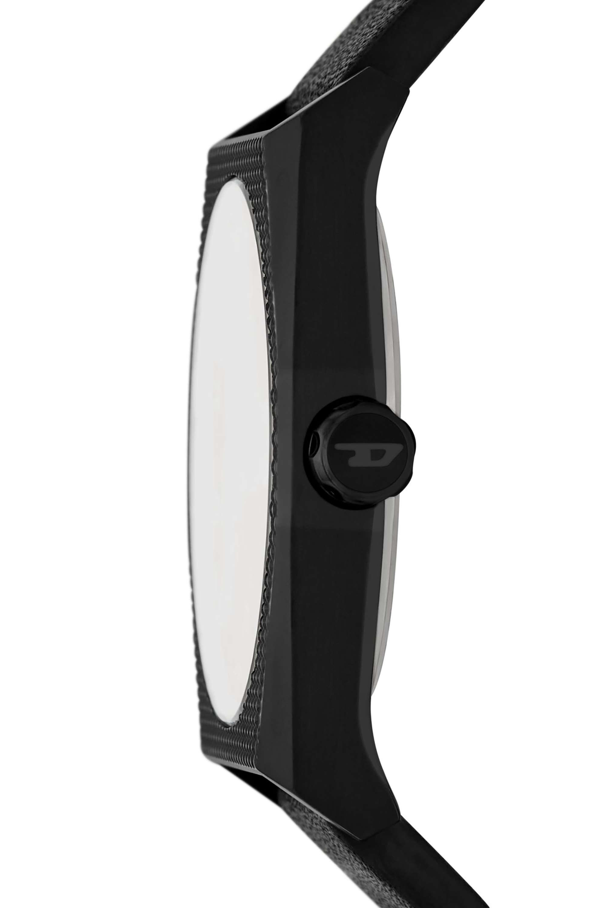 Diesel - DZ2175, Man Scraper Black Leather Watch in Black - Image 3