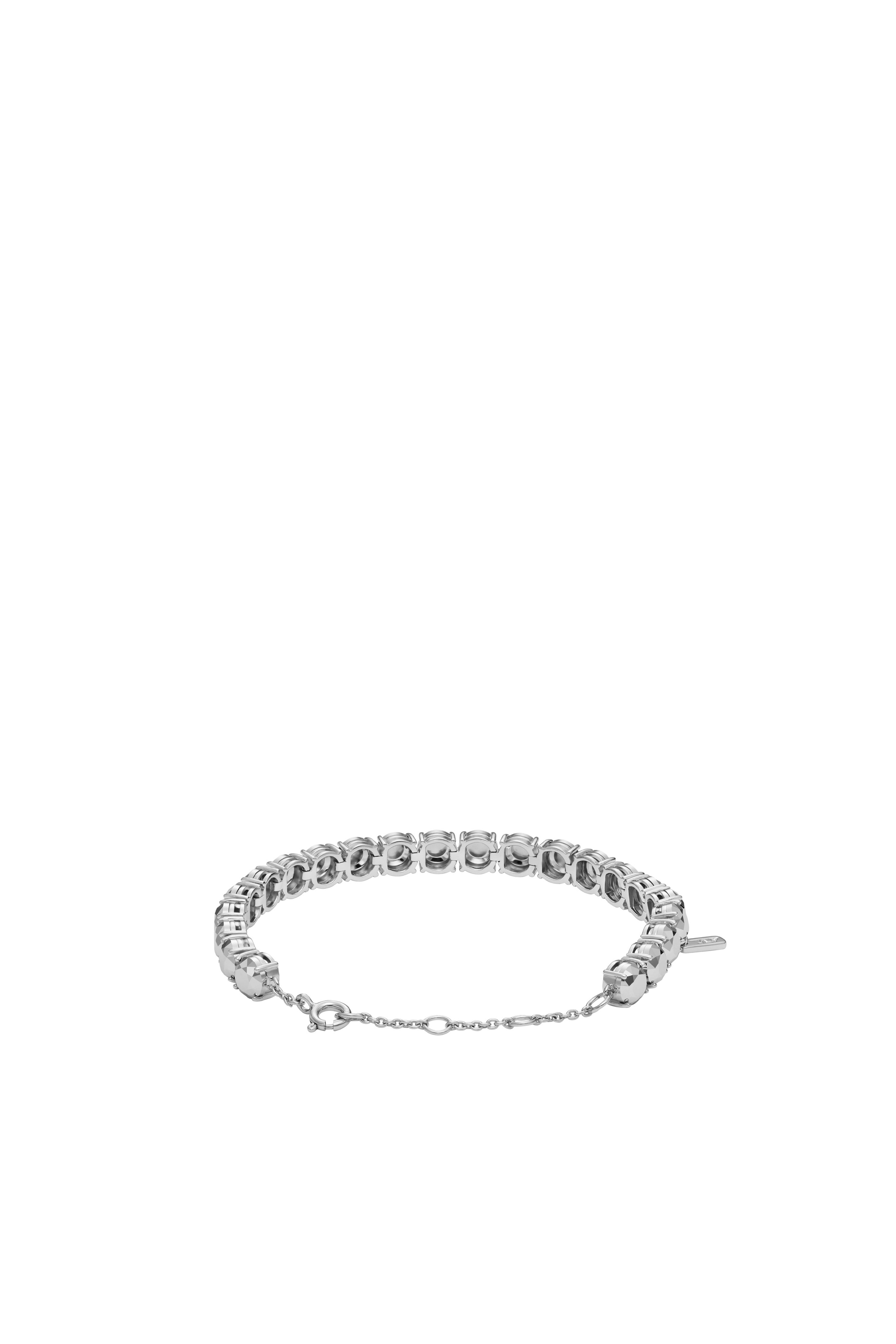Diesel - DL1354040 JEWEL, Woman Sterling Silver Diamond Cut Bracelet in Silver - Image 2
