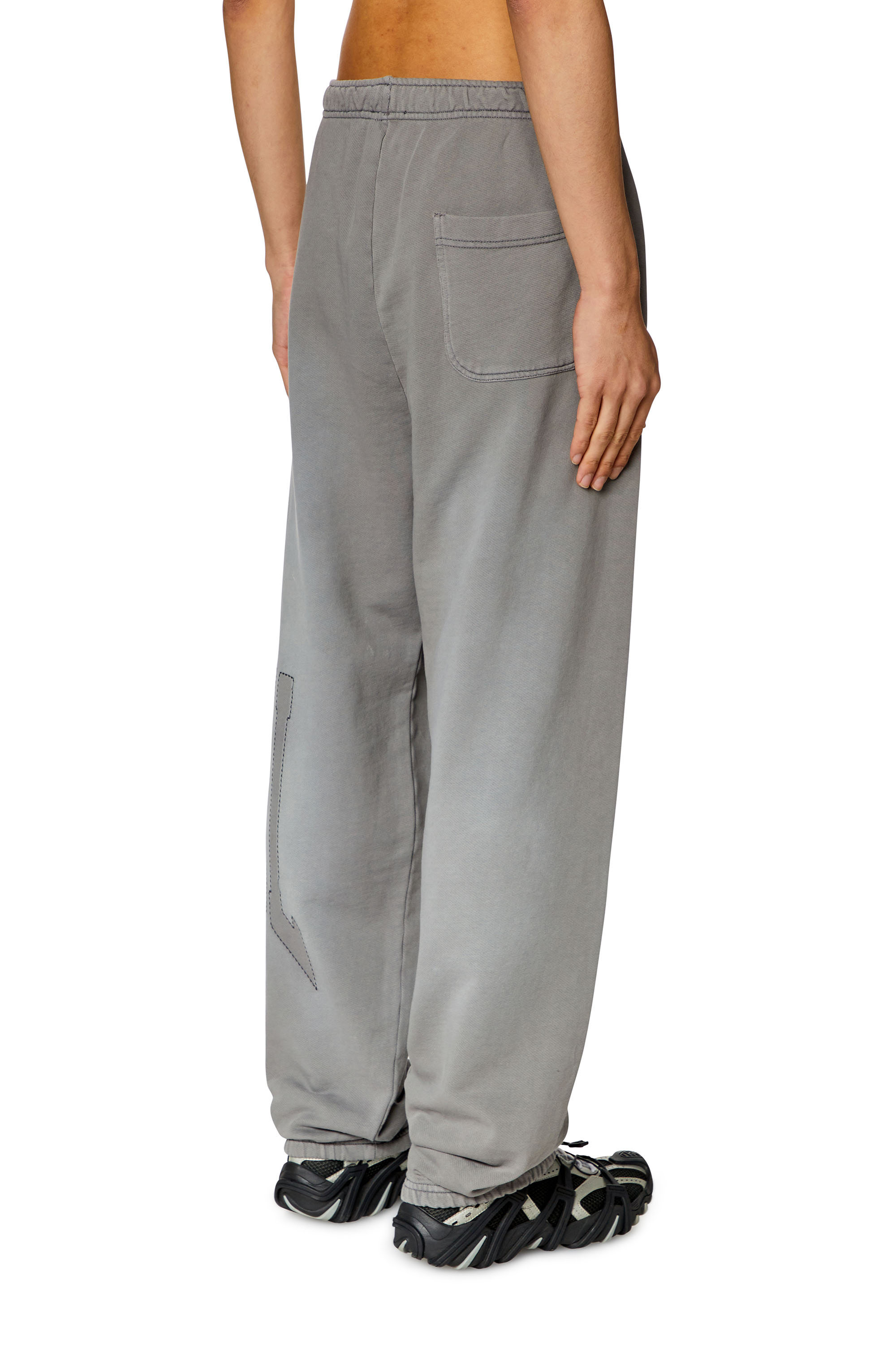 Diesel - P-MARCHI, Man College track pants with LIES patches in Grey - Image 3