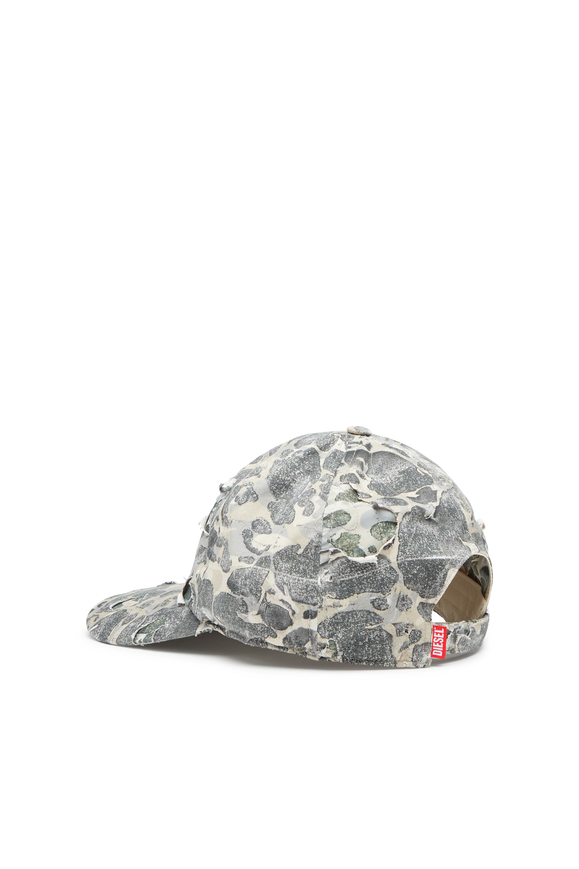 Diesel - C-STEVEN, Hombre Gorra de béisbol de camuflaje con acabado destruido in Multicolor - Image 2