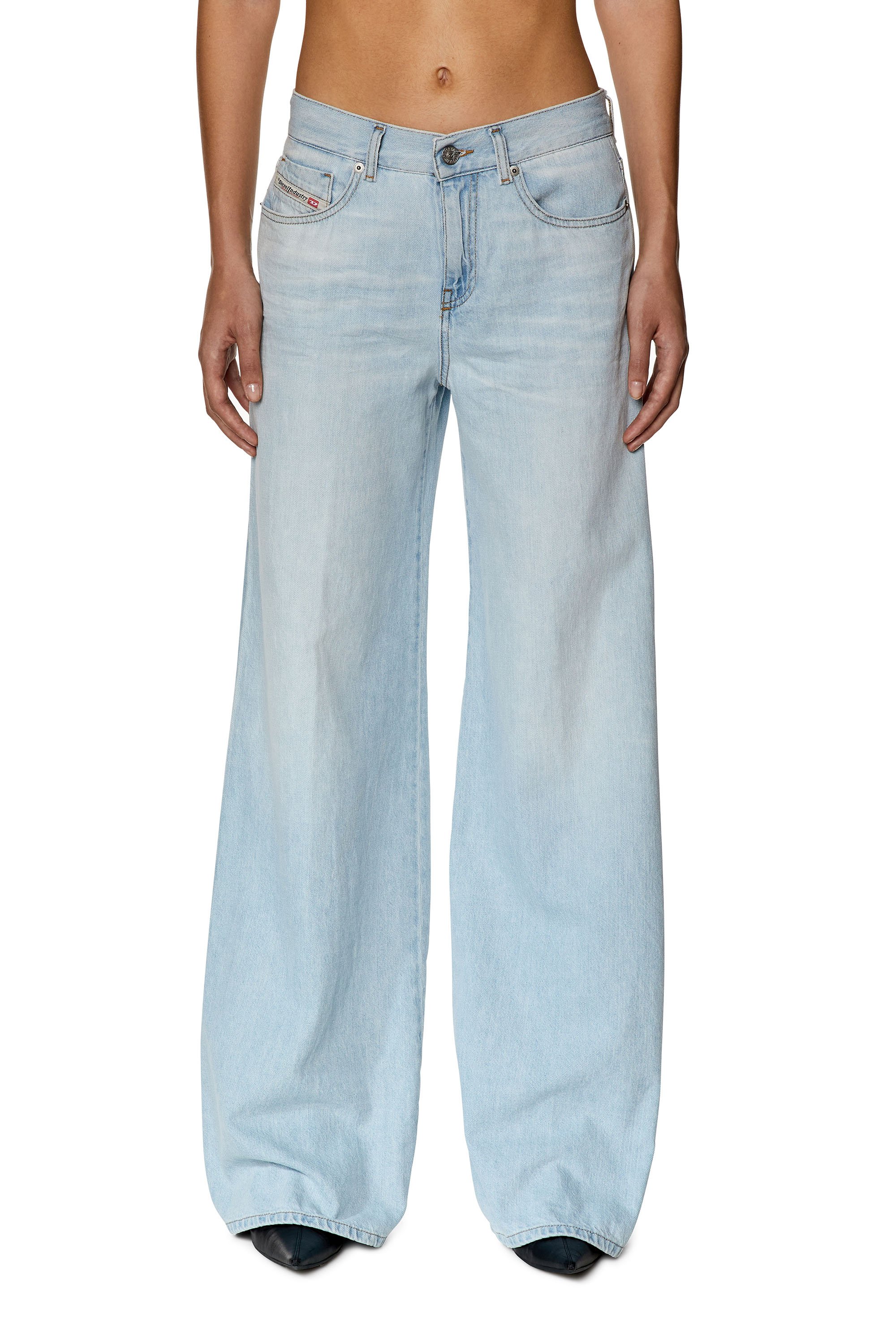 Diesel - Woman Bootcut and Flare Jeans 1978 D-Akemi 068ES, Light Blue - Image 2