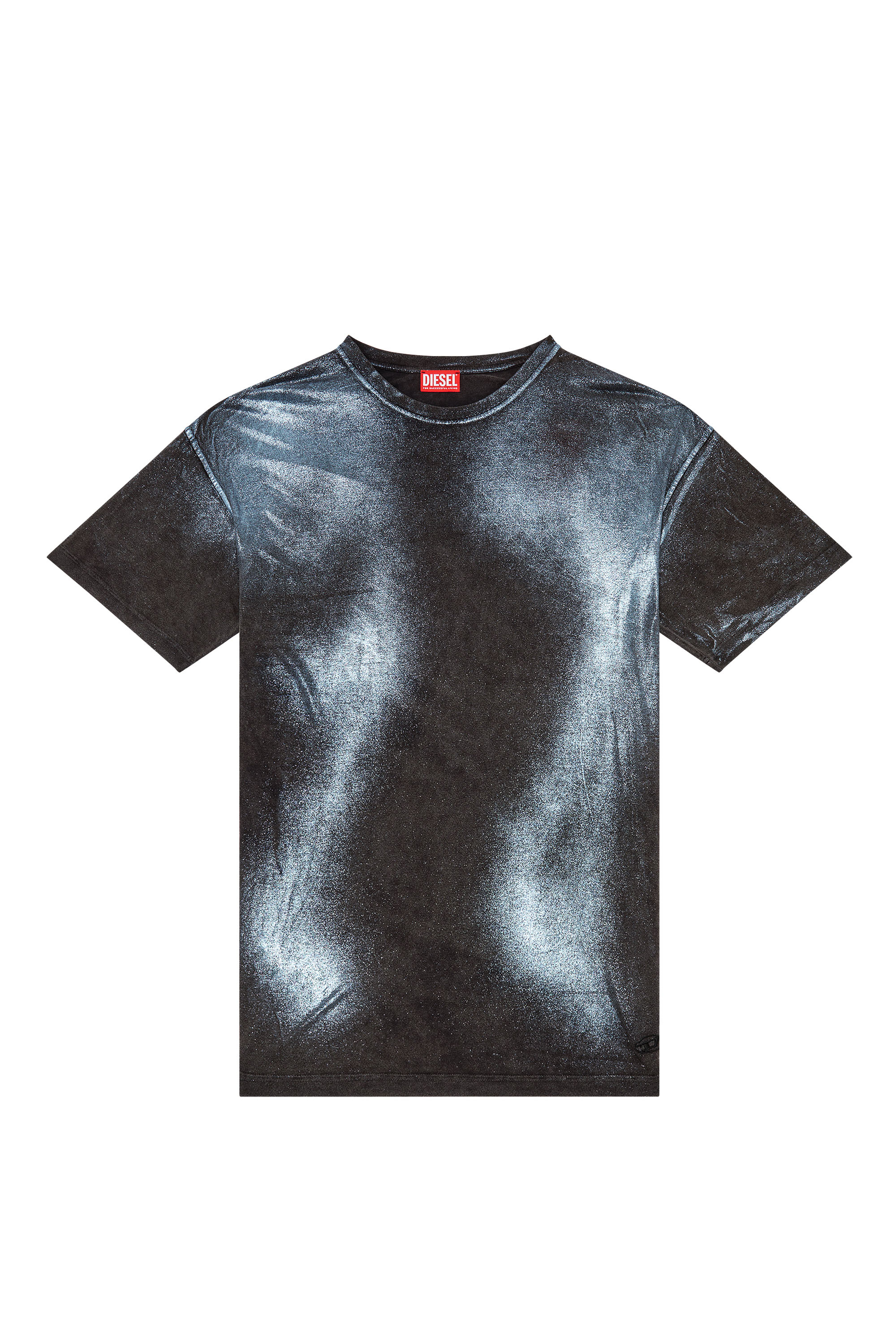 Diesel - T-BUXT, Man Faded metallic T-shirt in Multicolor - Image 4