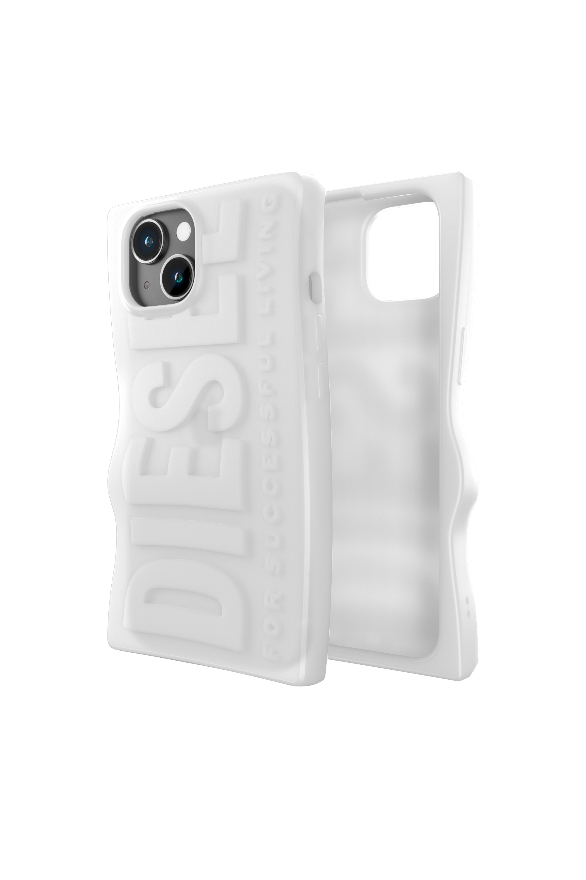 Diesel - 54123 MOULDED CASE, Unisex Funda D By iP15 in Blanco - Image 1