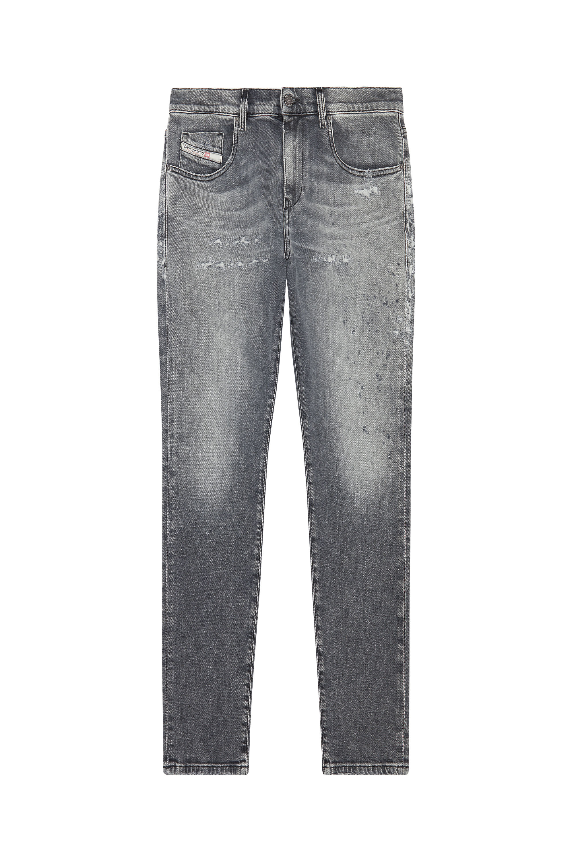 Diesel - Man Slim Jeans 2019 D-Strukt 09G04, Light Grey - Image 5