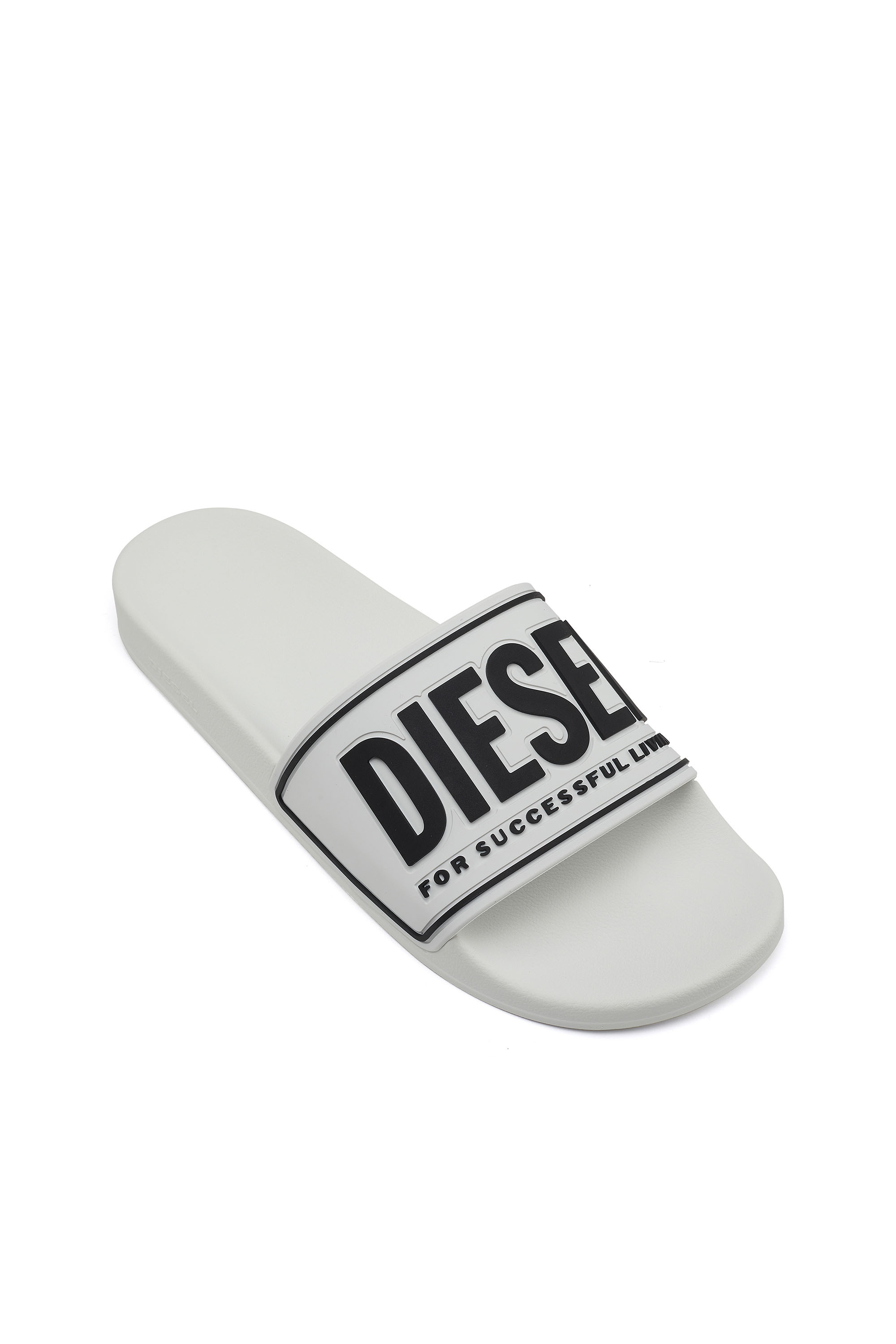 Diesel - SA-MAYEMI CC, Man Sa-Mayemi-Pool slides with 3D logo in White - Image 6