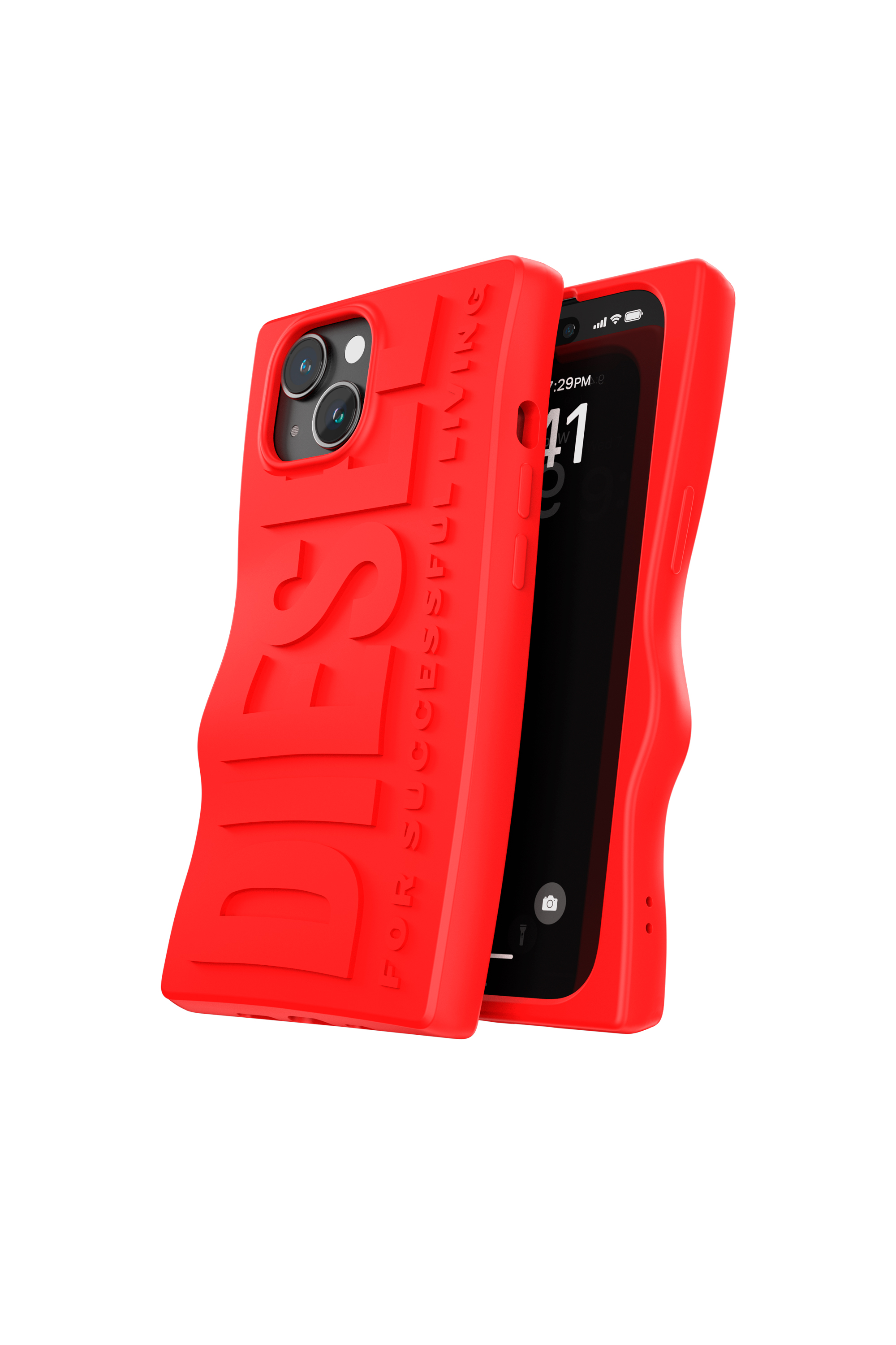 Diesel - 54116 MOULDED CASE, Unisex Funda D By iP15 in Rojo - Image 3