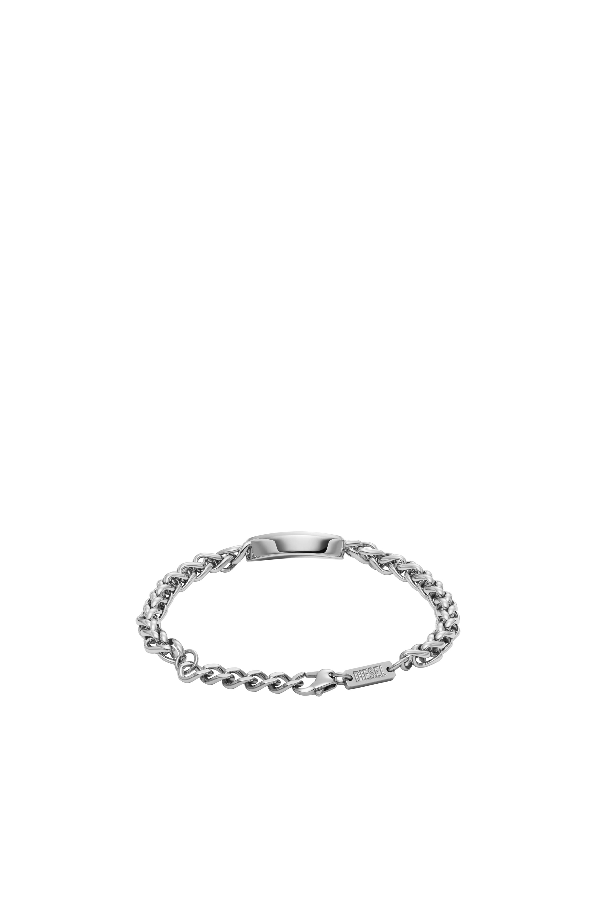 Diesel - DX1445, Unisex Pulsera de cadena de acero inoxidable in Plateado - Image 2