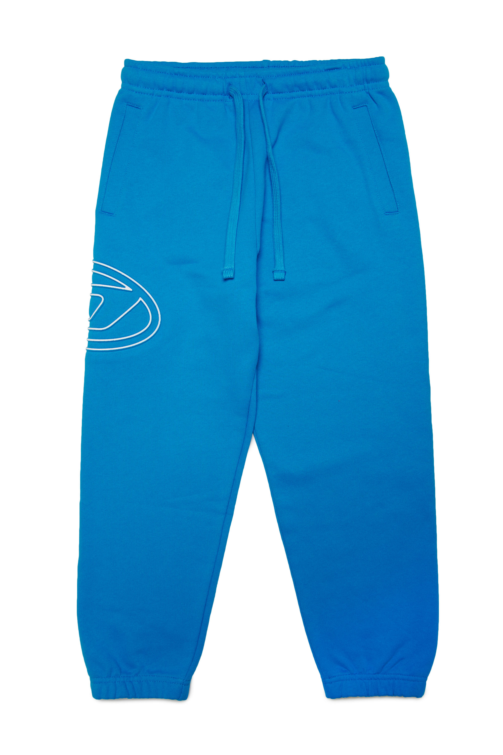 Diesel - PMARKIBIGOVAL, Man Sweatpants with embossed Oval D logo in Blue - Image 1