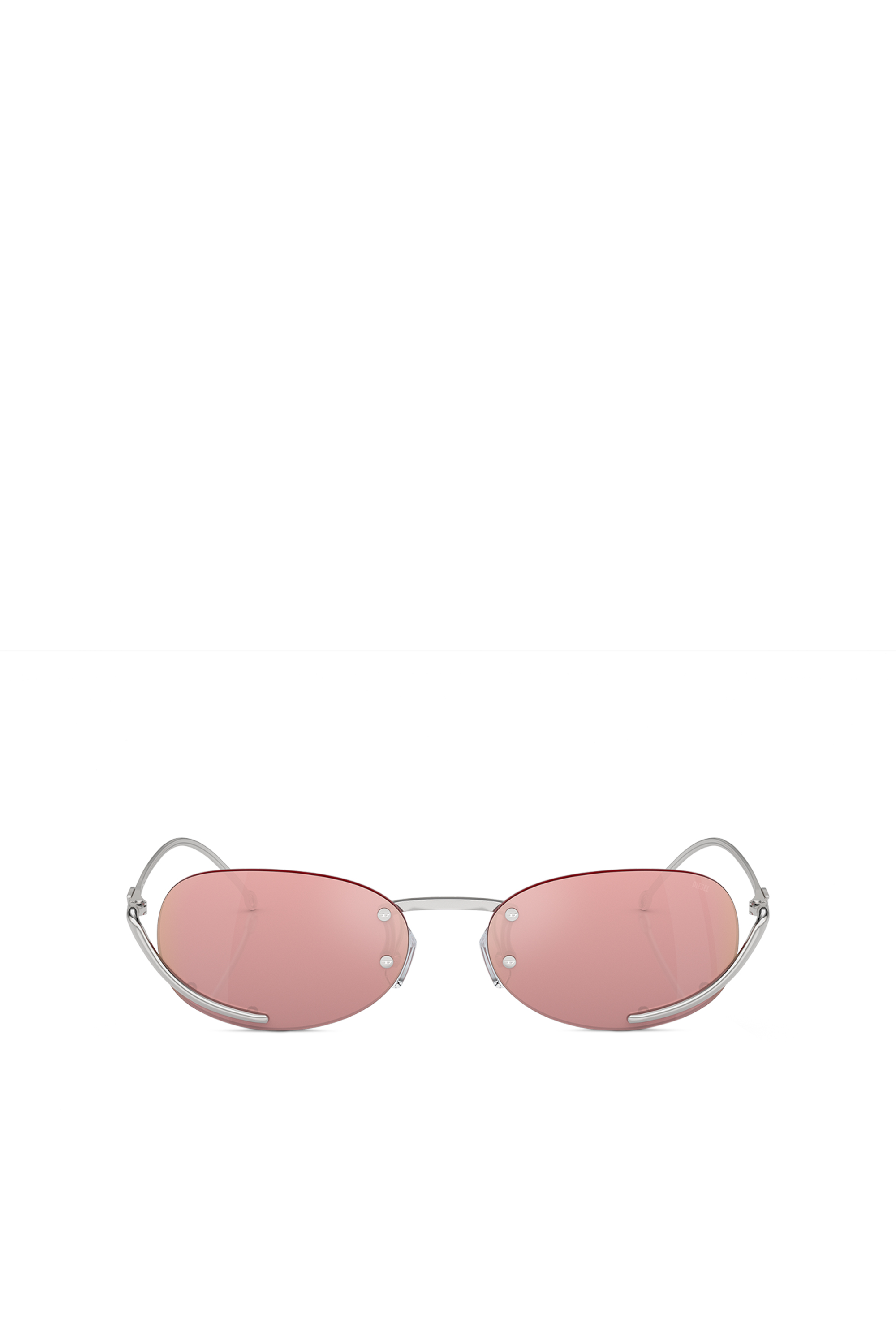 Diesel - 0DL1004, Unisex Oval sunglasses in Pink - Image 1