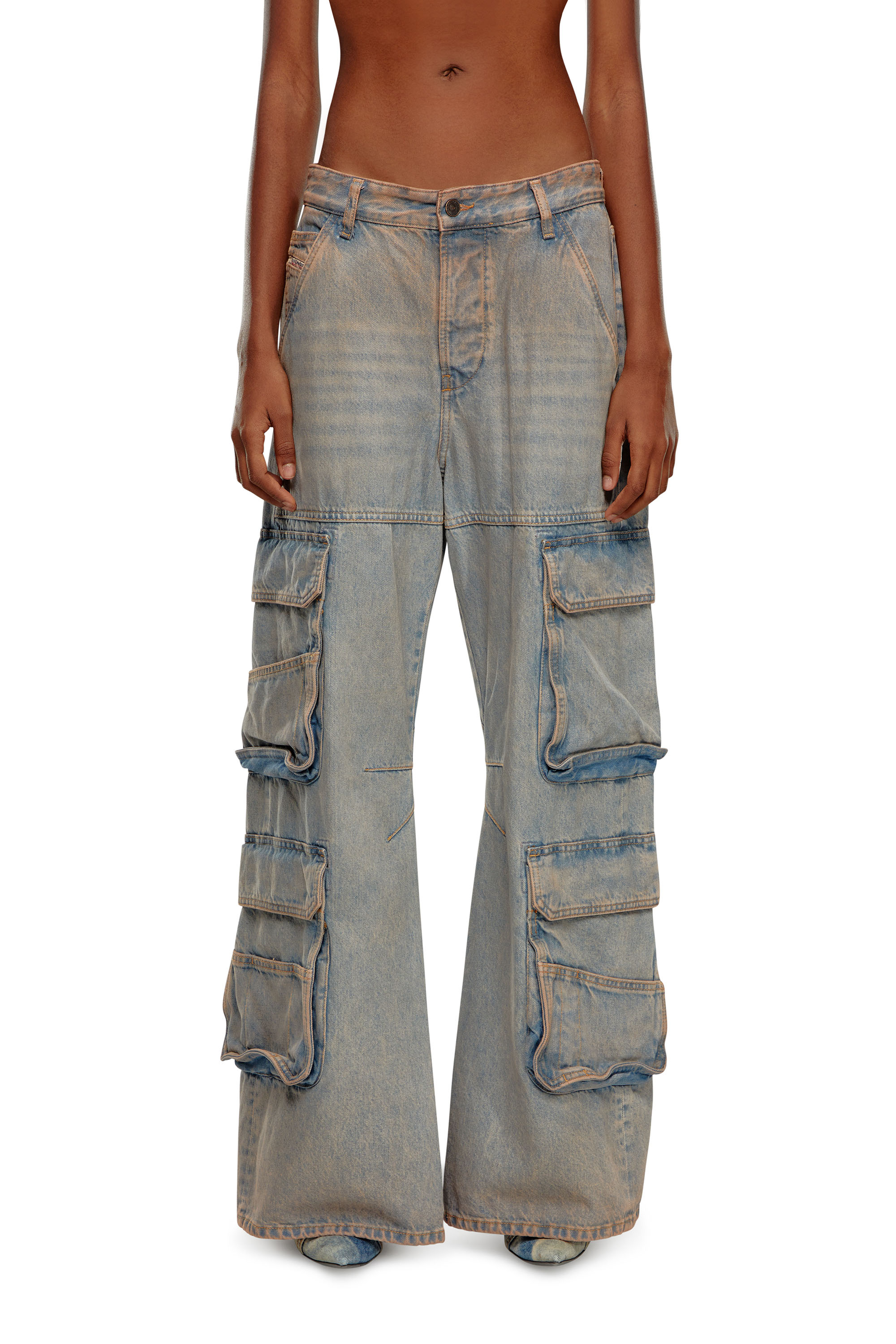 Diesel - Woman Straight Jeans 1996 D-Sire 0KIAI, Light Blue - Image 2