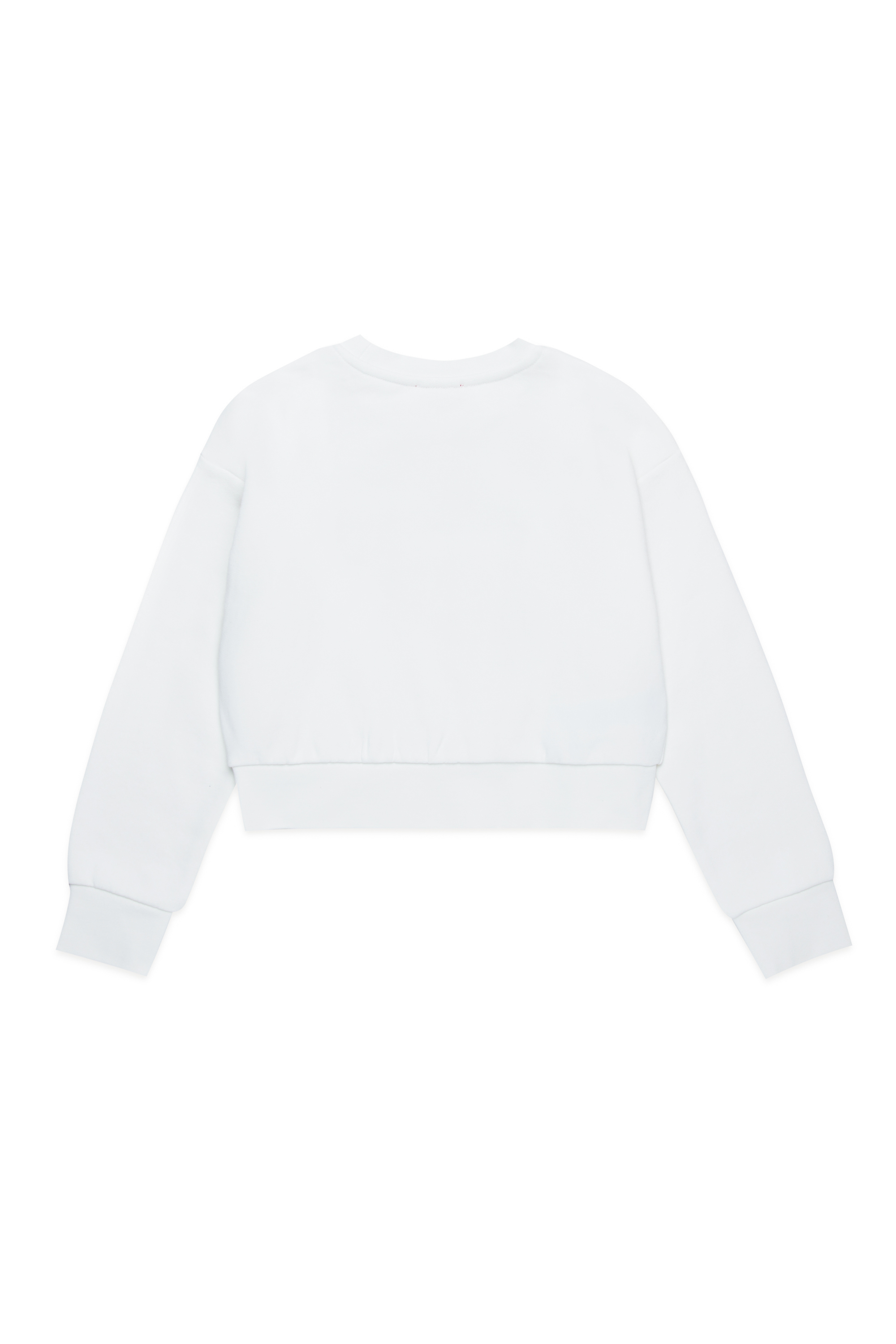 Diesel - STRASLIUM, Woman Sweatshirt with Oval D cutout in White - Image 3