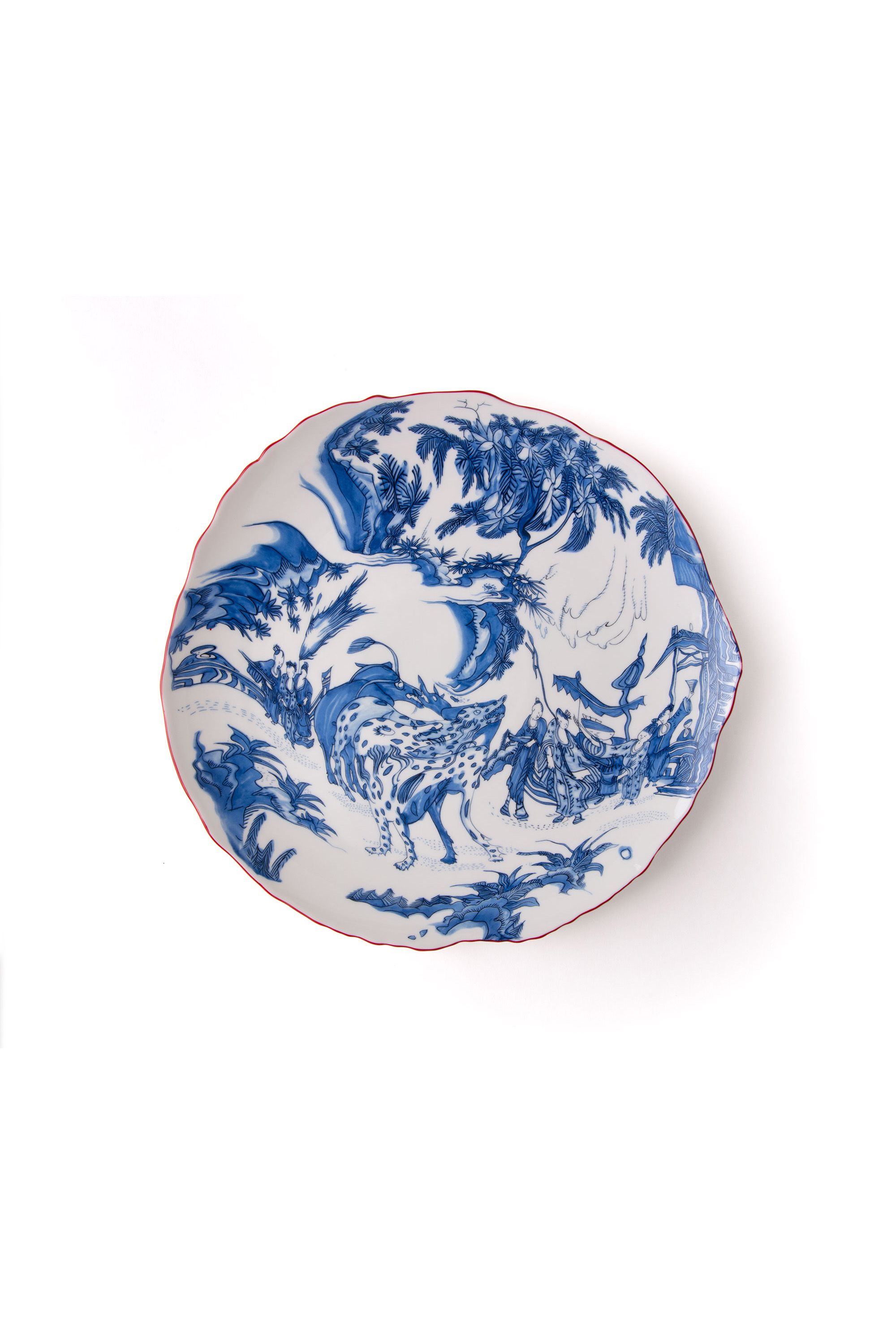 Diesel - 11203 PORCELAIN DINNER PLATE "CLASSIC ON, Unisex Porcelain dinner plate in Multicolor - Image 1