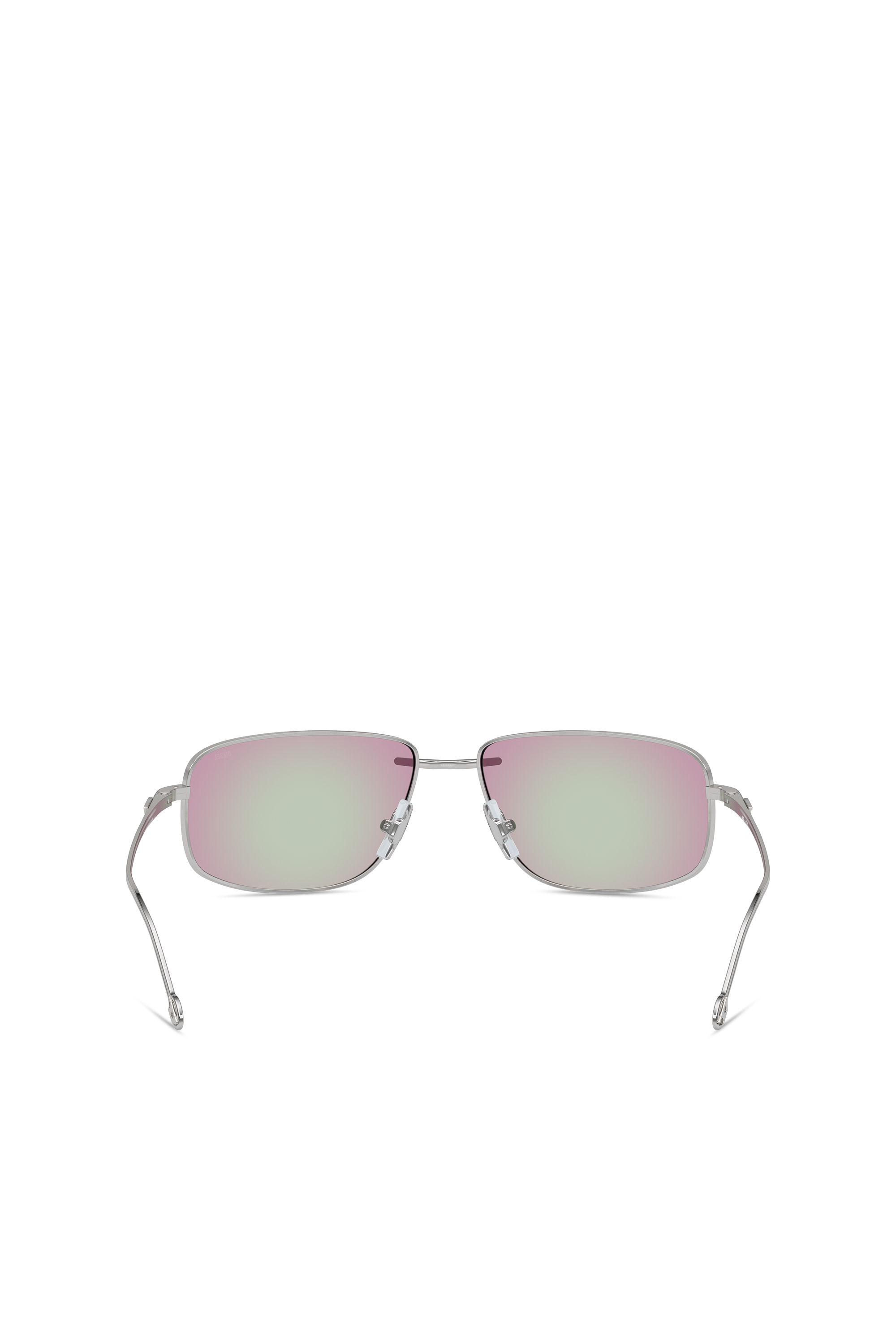 Diesel - 0DL1005, Unisex Racer shape sunglasses in metal in Silver - Image 3