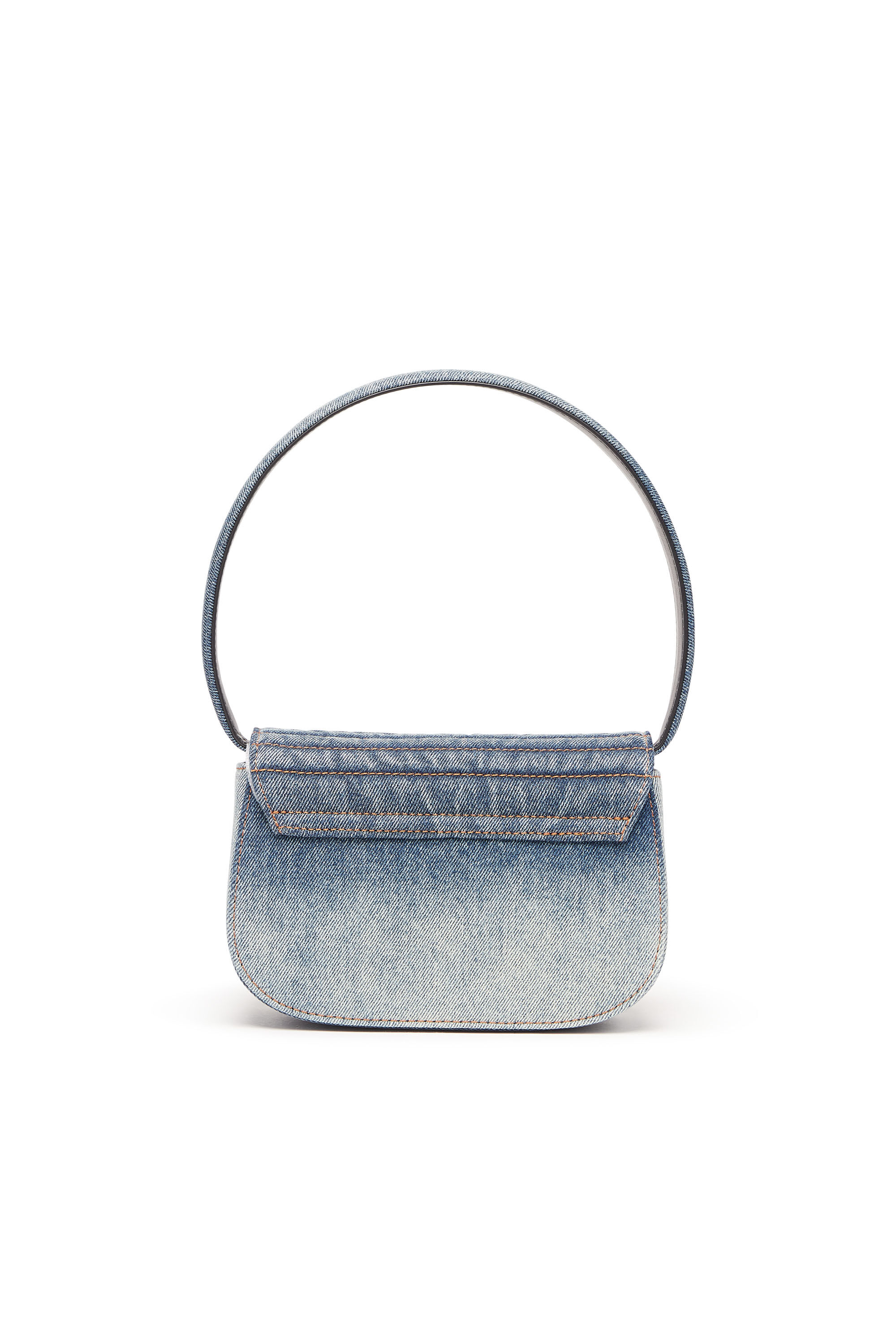 Diesel - 1DR, Woman's 1DR - Iconic shoulder bag in solarised denim in Blue/White - 3