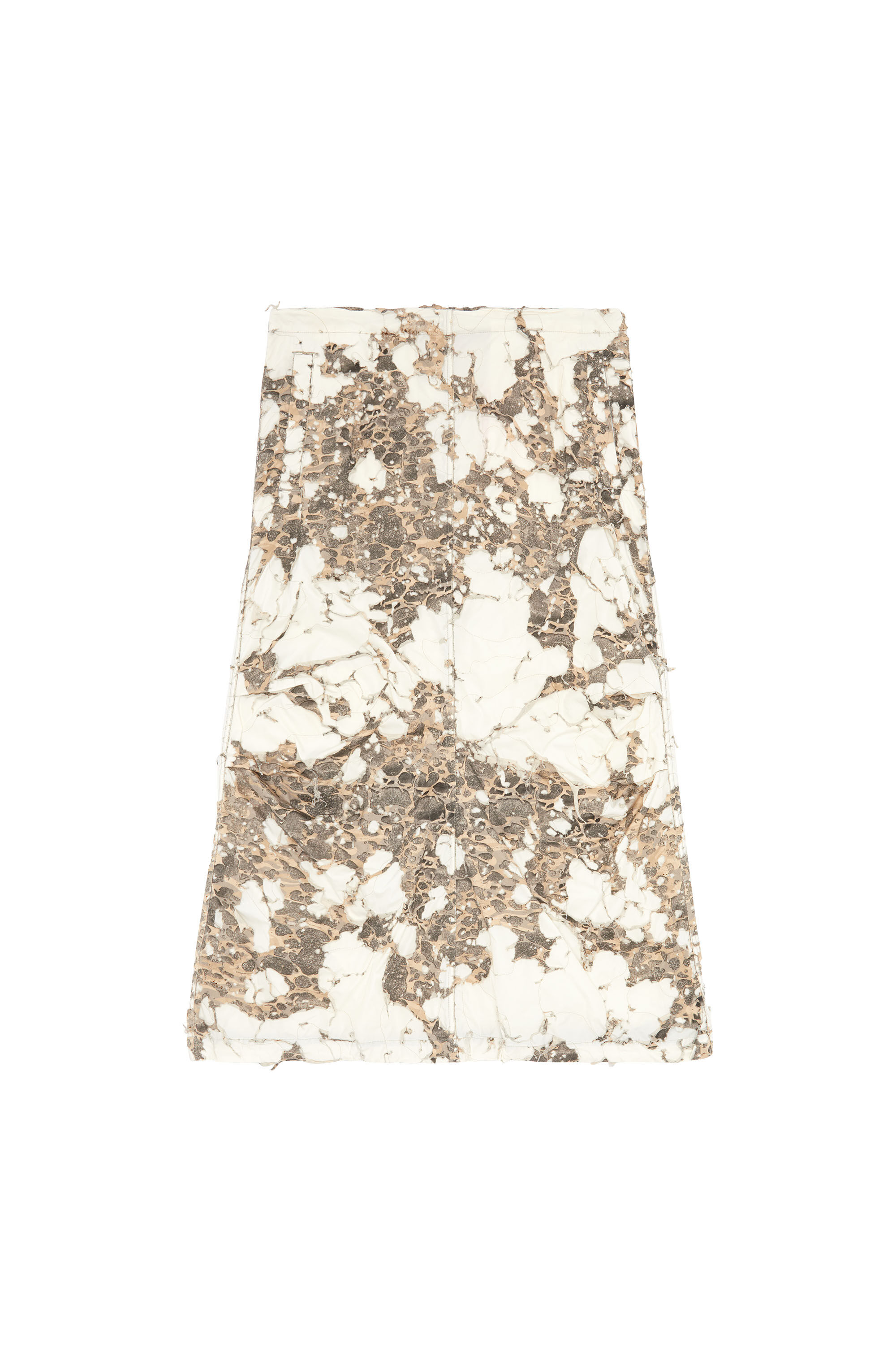 Diesel - O-HOCKYS, Woman Long skirt with destroyed camo layer in White - Image 2