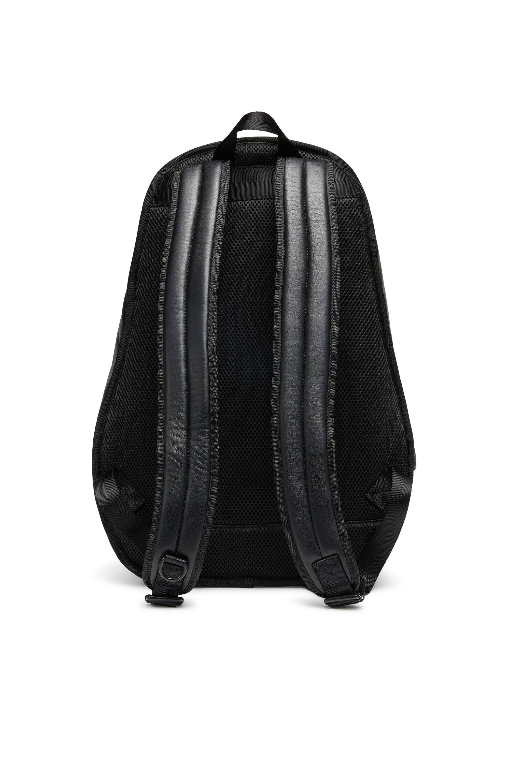 Diesel - RAVE BACKPACK, Man Rave-Leather backpack with metal D in Black - Image 2