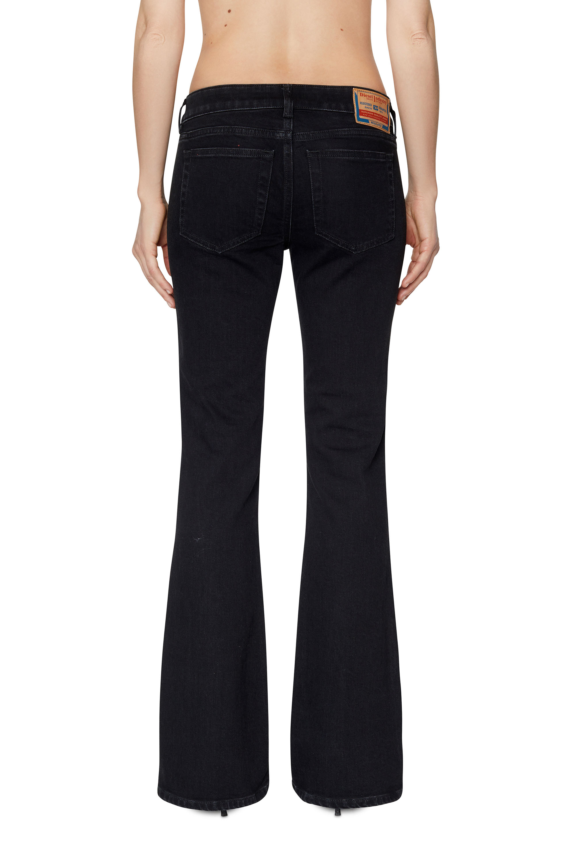 Diesel - Woman Bootcut and Flare Jeans 1969 D-Ebbey Z9C25, Black/Dark grey - Image 4