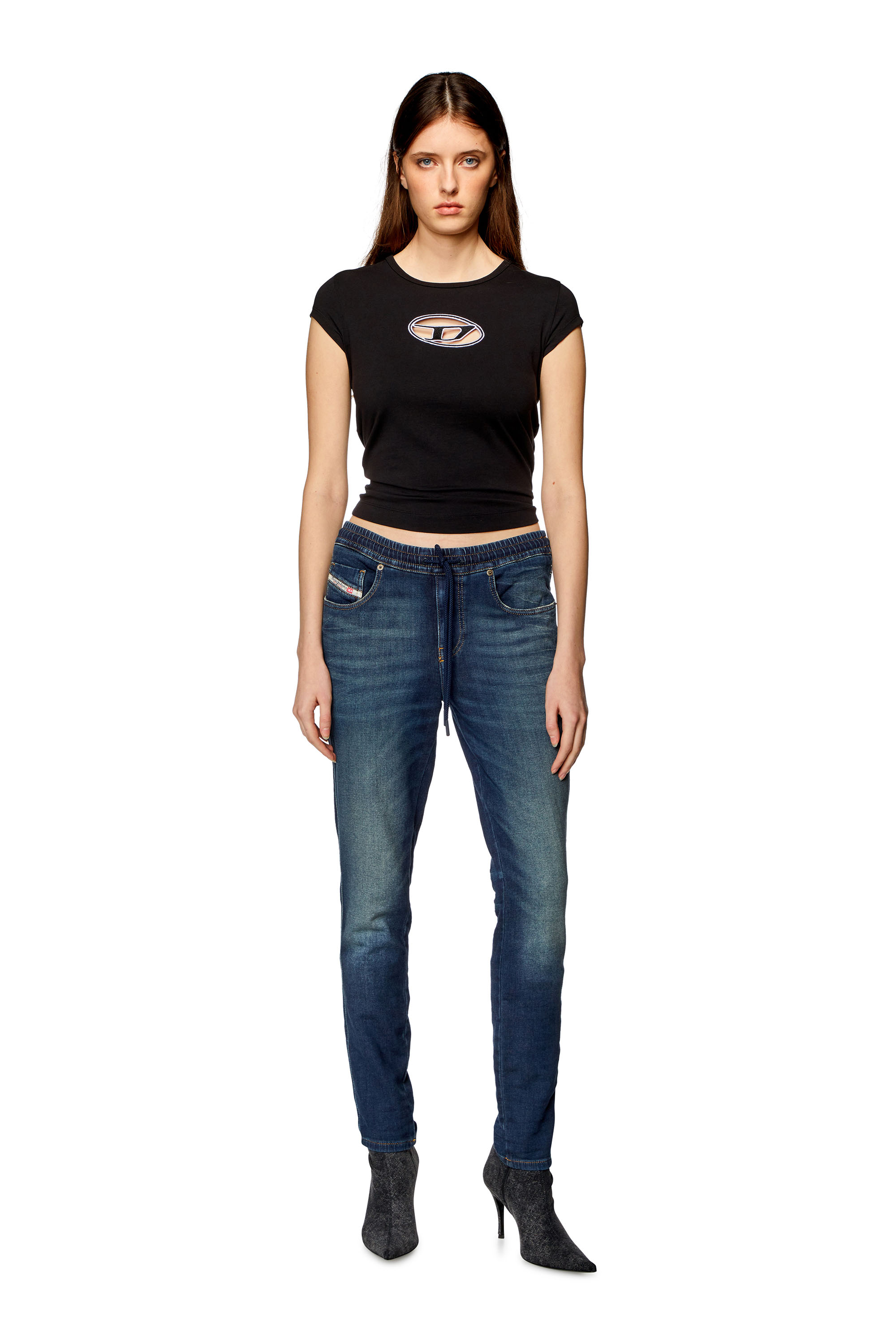 Diesel - Woman Skinny 2061 D-Tail Joggjeans® 068HZ, Dark Blue - Image 2