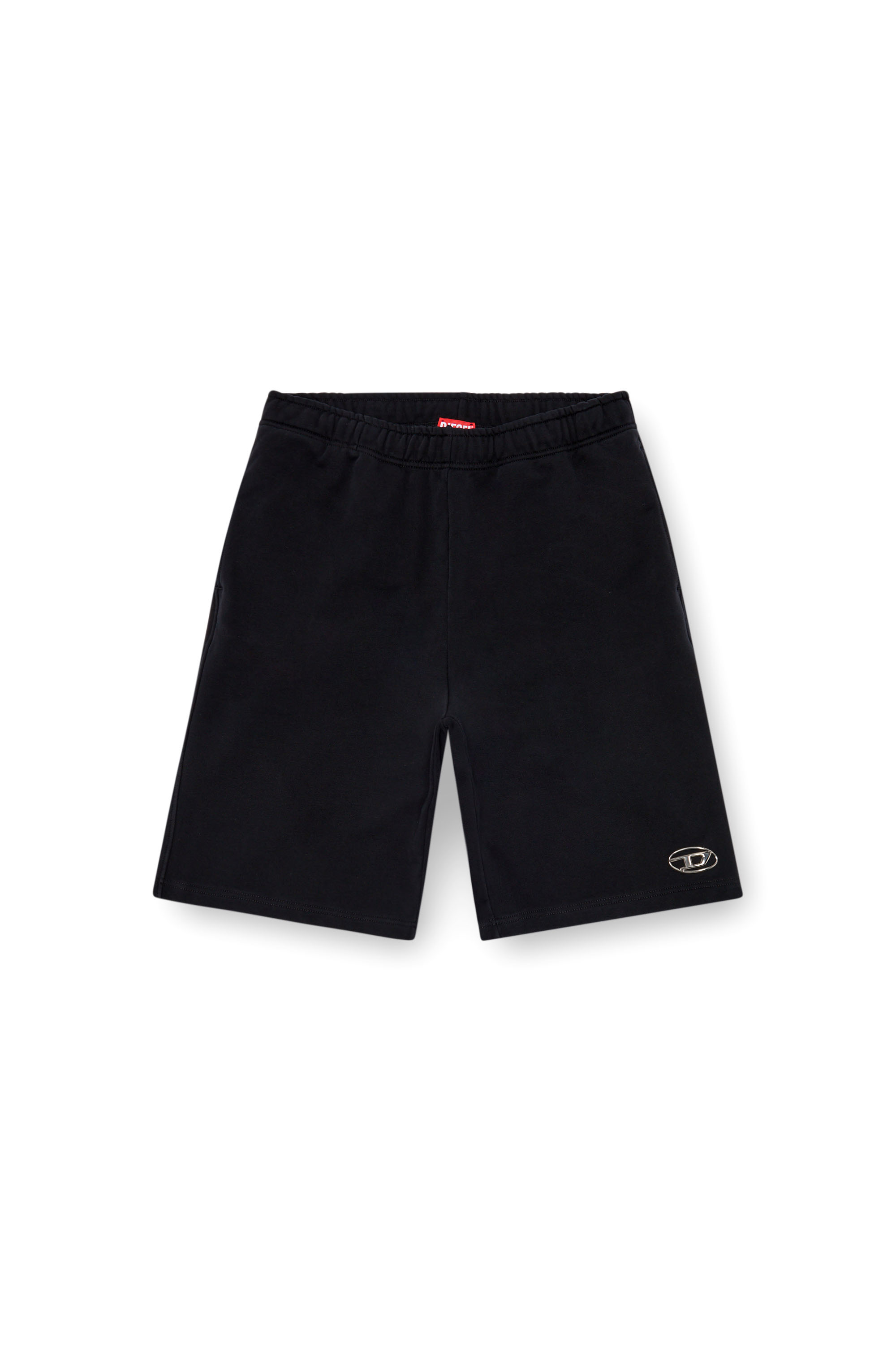 Diesel - P-MARSHY-OD, Man Sweat shorts with injection molded logo in Black - Image 3