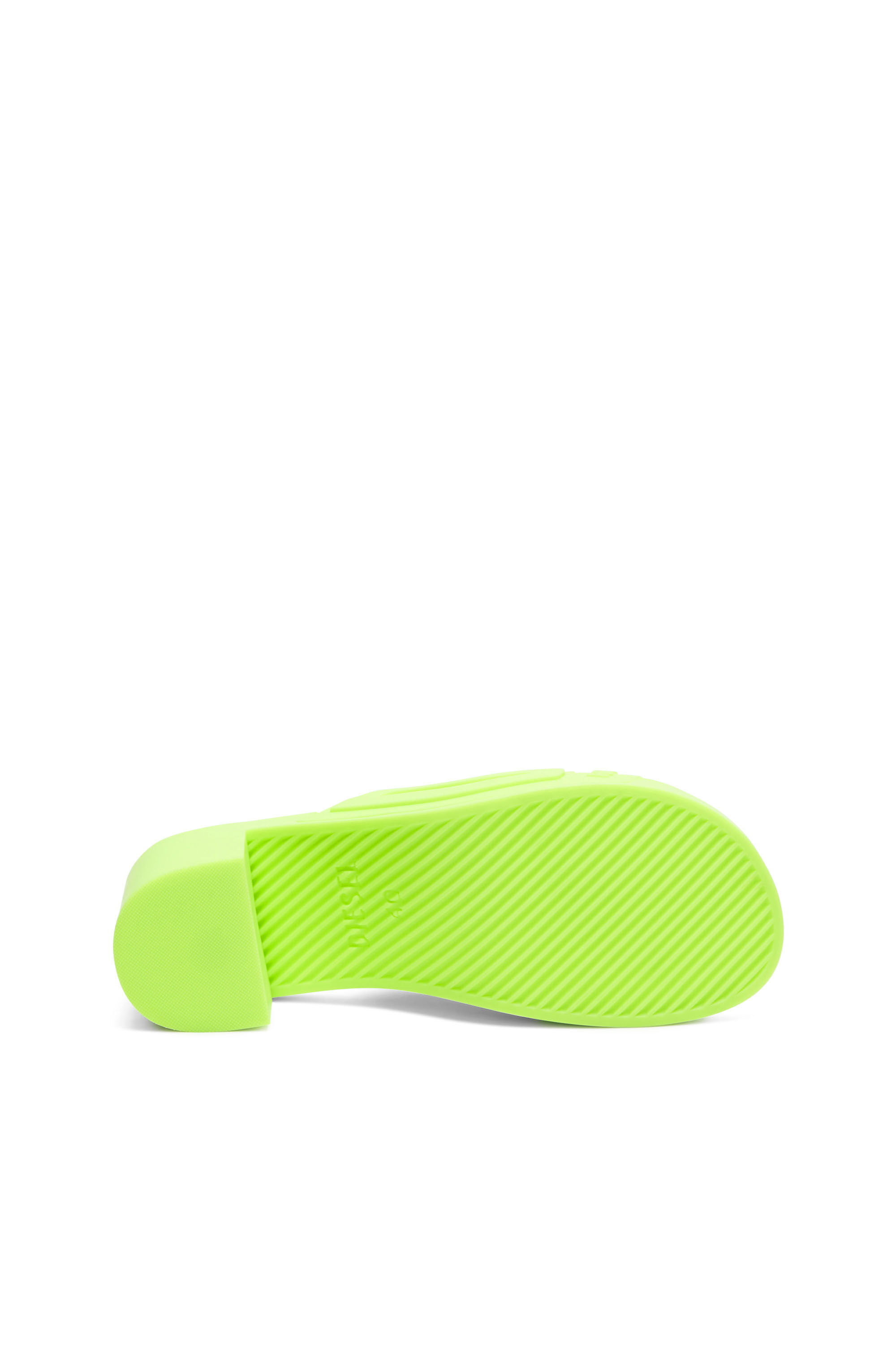 Diesel - SA-PAMELA H, Woman Sa-Pamela H - Heeled neon rubber pool slides in Green - Image 5